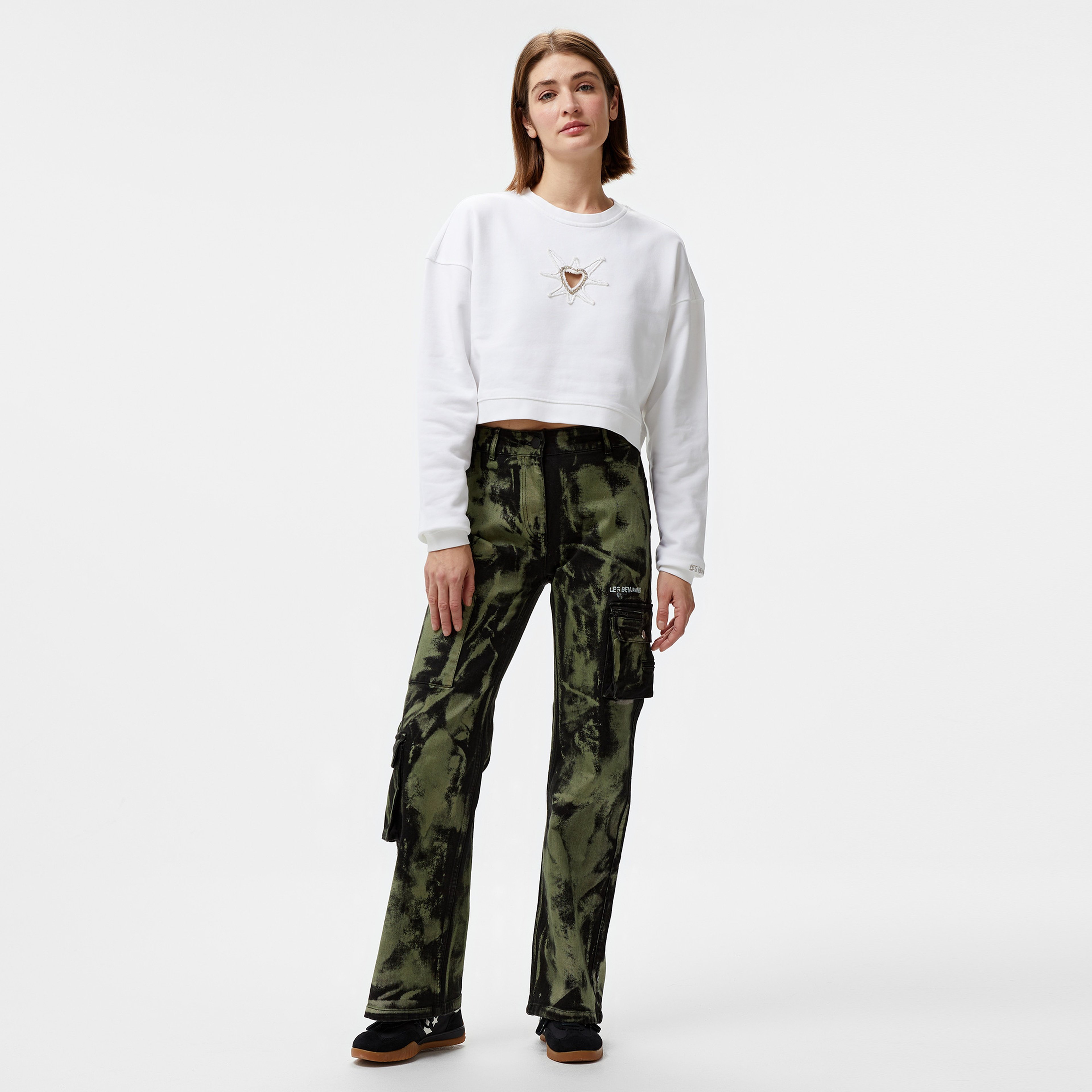 Les Benjamins Oversize 002 Kadın Siyah Pantolon