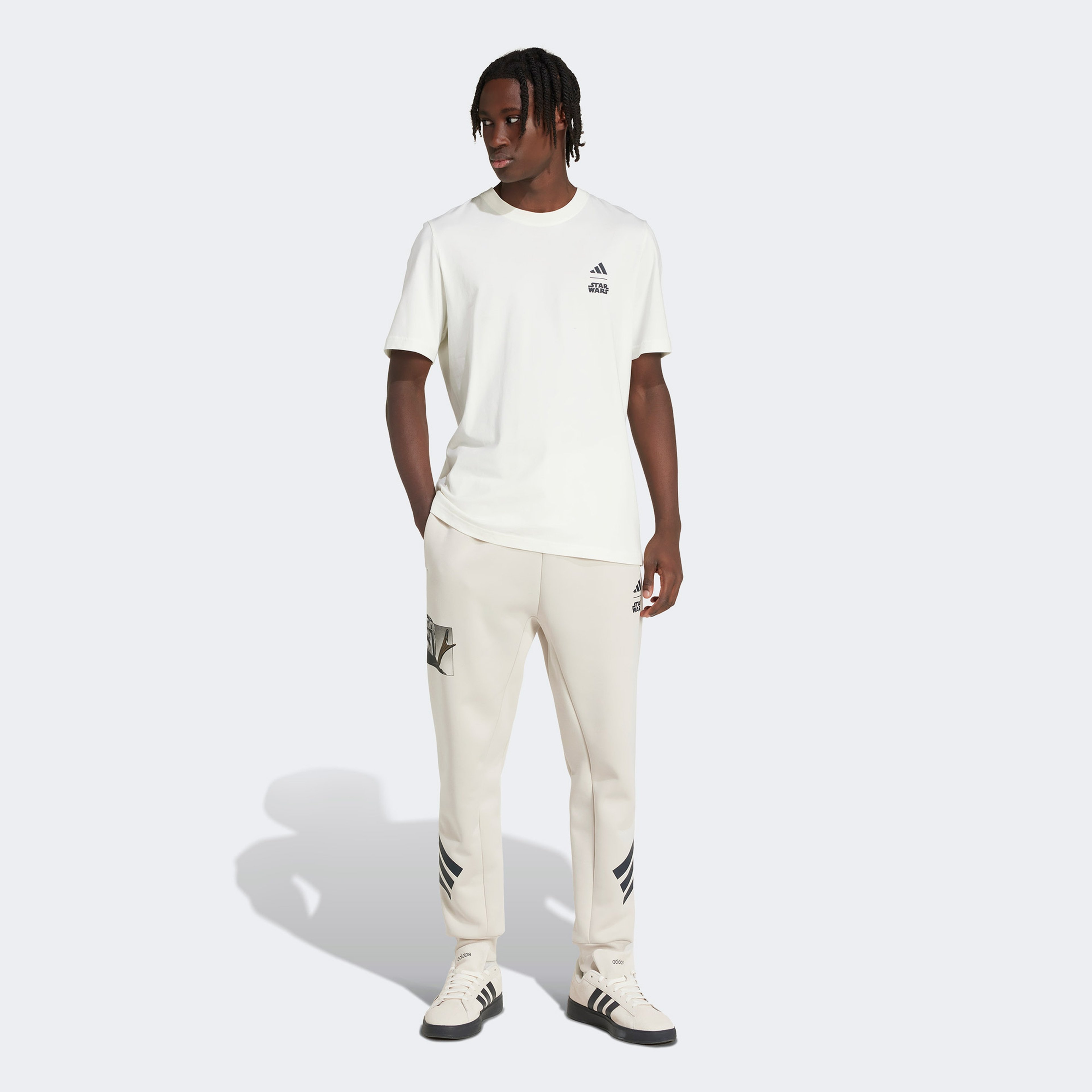 adidas x Star Wars Mandalorian Erkek Bej Eşofman Altı