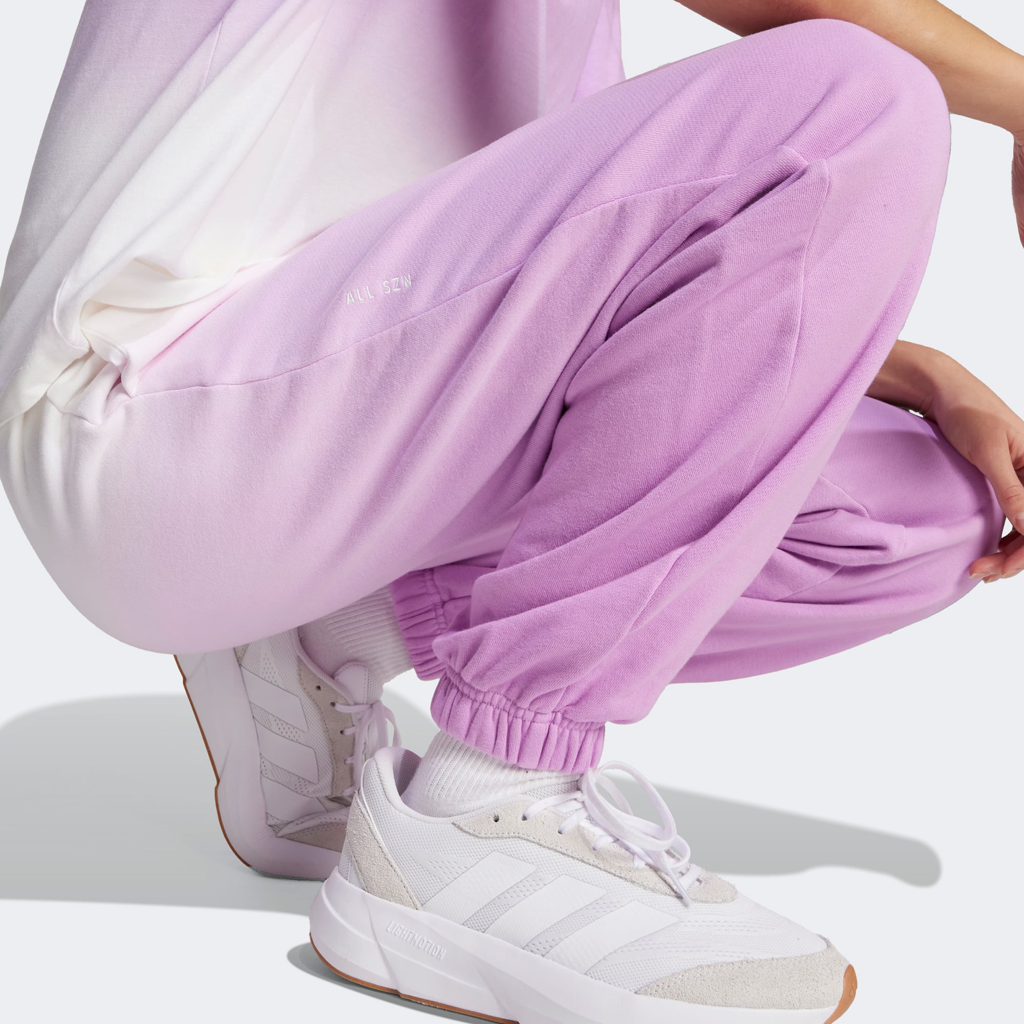 adidas All Szn Mid Rise Dip-Dye Kadın Beyaz Eşofman Altı