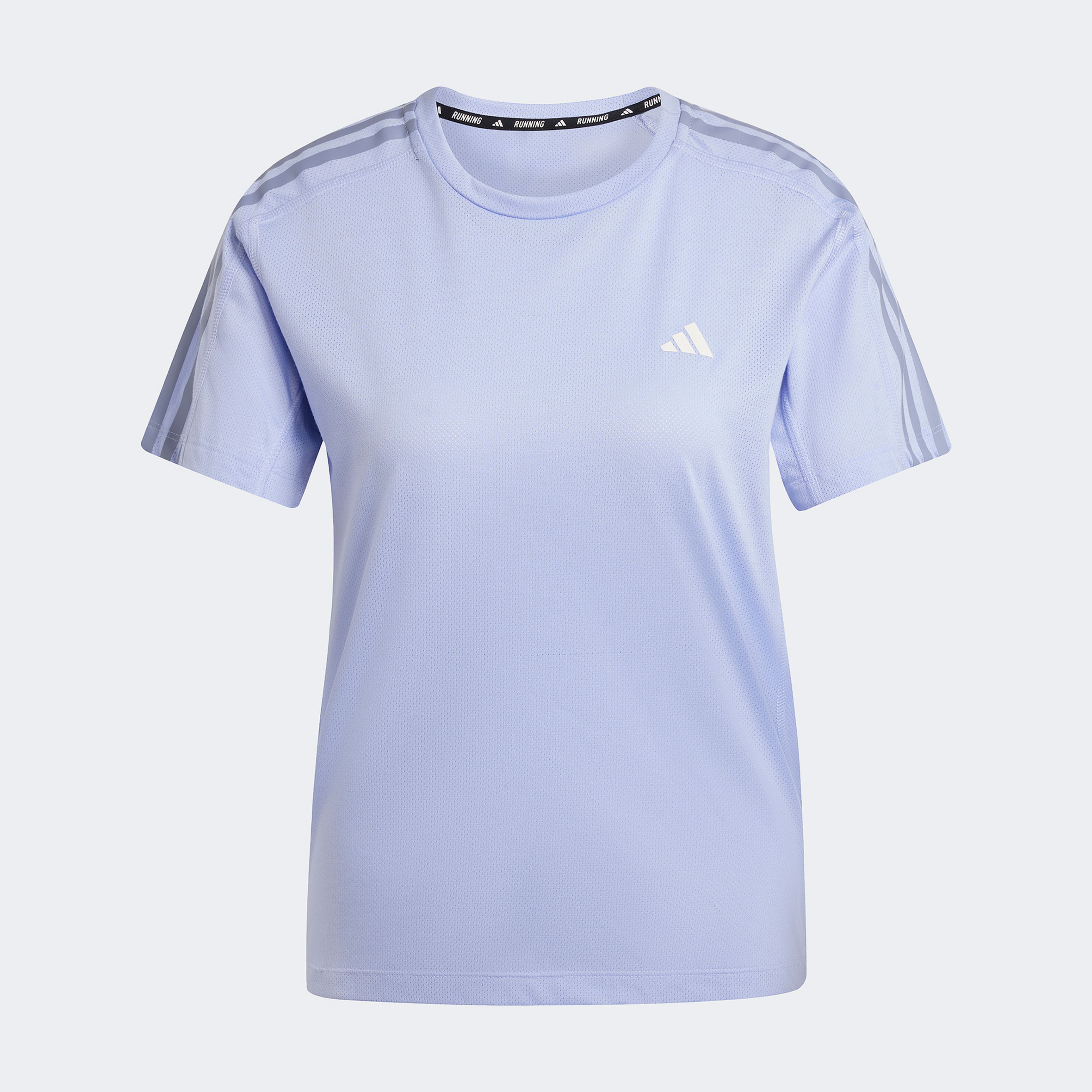 adidas Own the Run 3-Stripes Kadın Mor T-Shirt