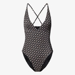 Boss Bb Monogram Kadın Siyah Mayo