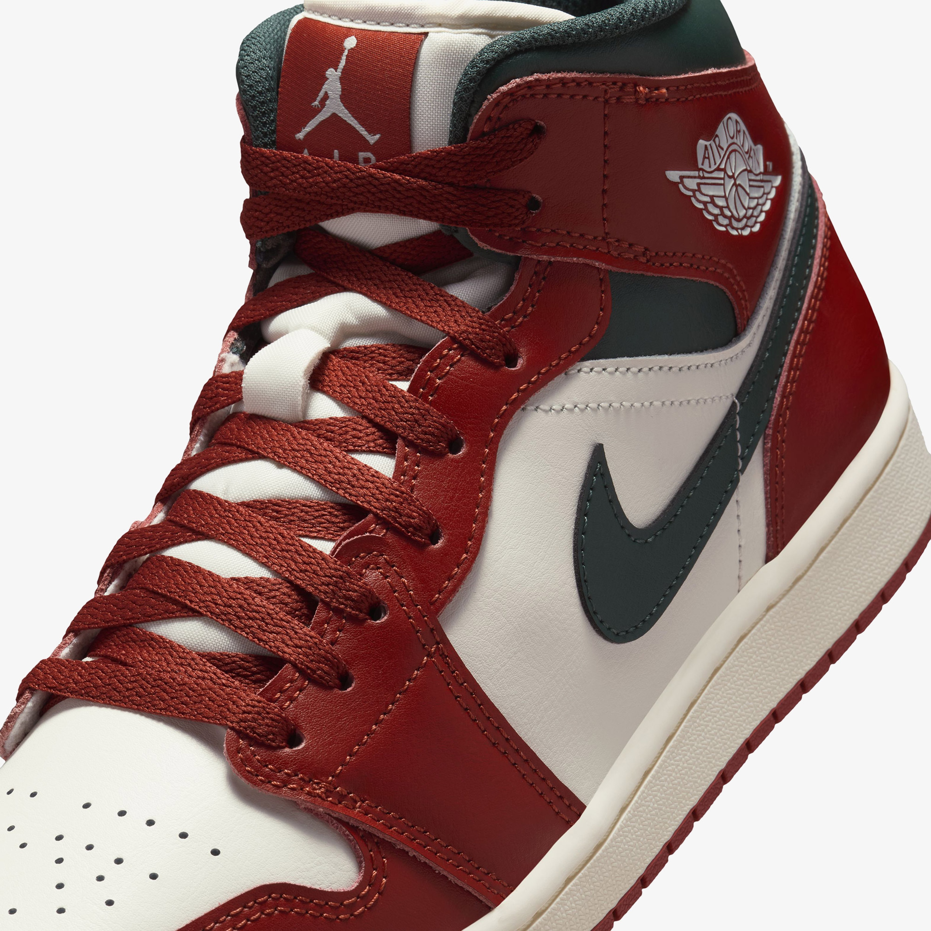 Jordan Air Jordan 1 Mid ?Redstone? Erkek Kırmızı Spor Ayakkabı