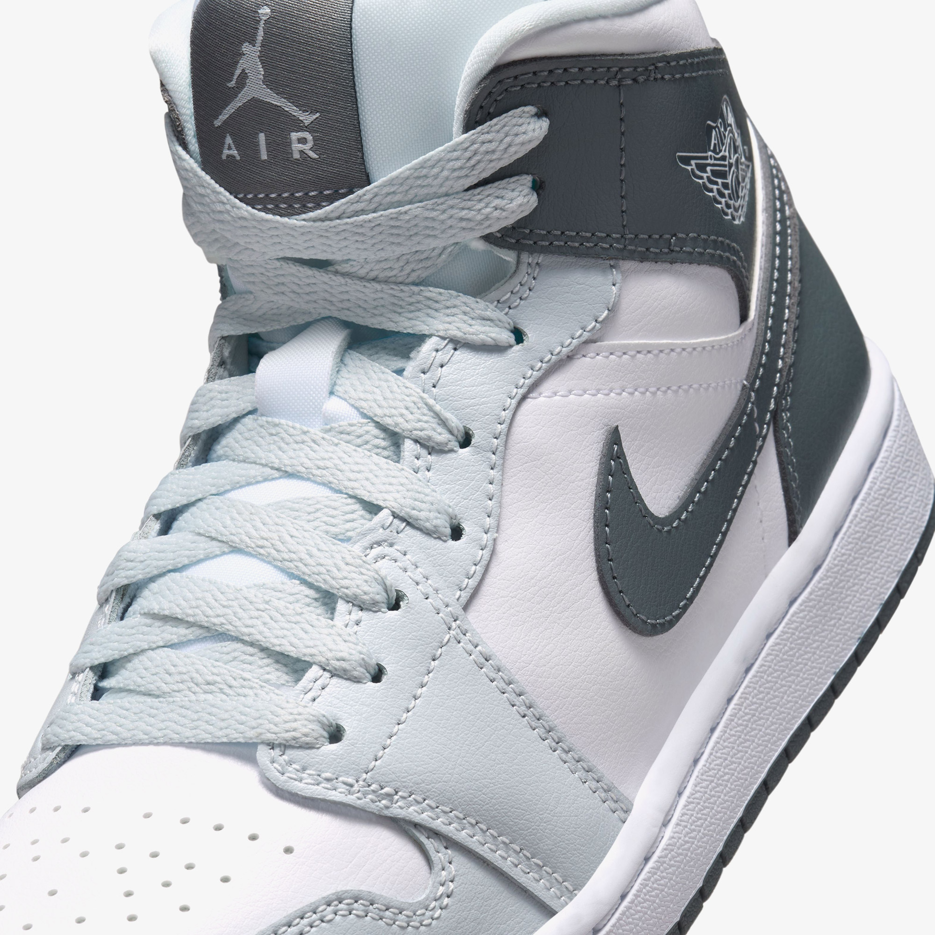Jordan Air Jordan 1 Mid 'Smoke Grey' Kadın Gri Spor Ayakkabı