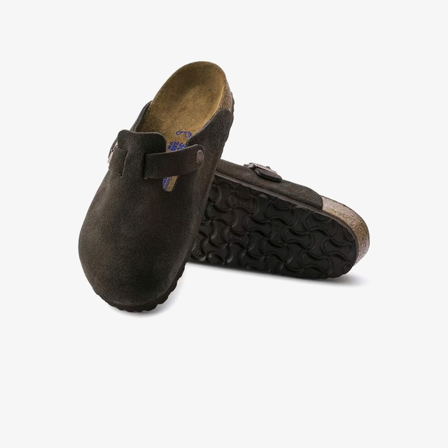 Birkenstock Yeşil Birkenstock Boston Soft Footbed Unisex Terlik