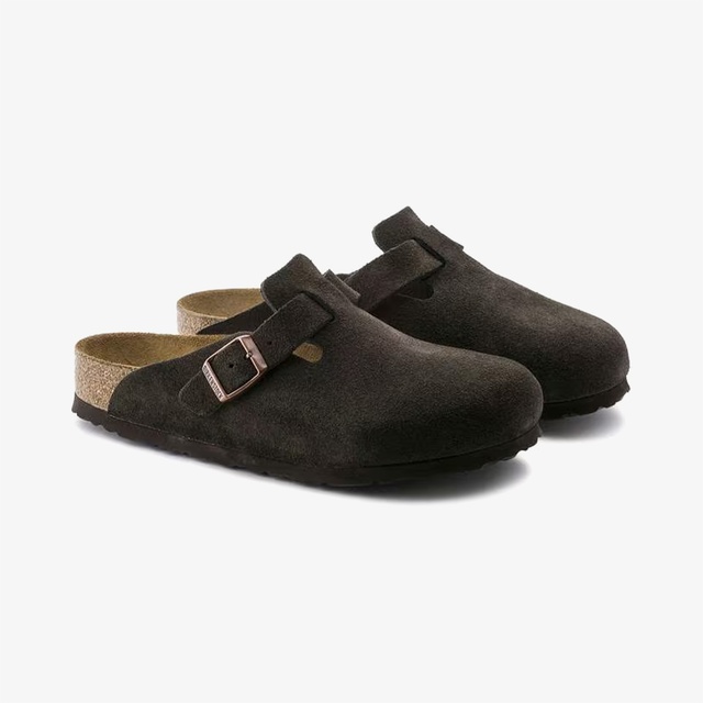 Birkenstock Yeşil Birkenstock Boston Soft Footbed Unisex Terlik