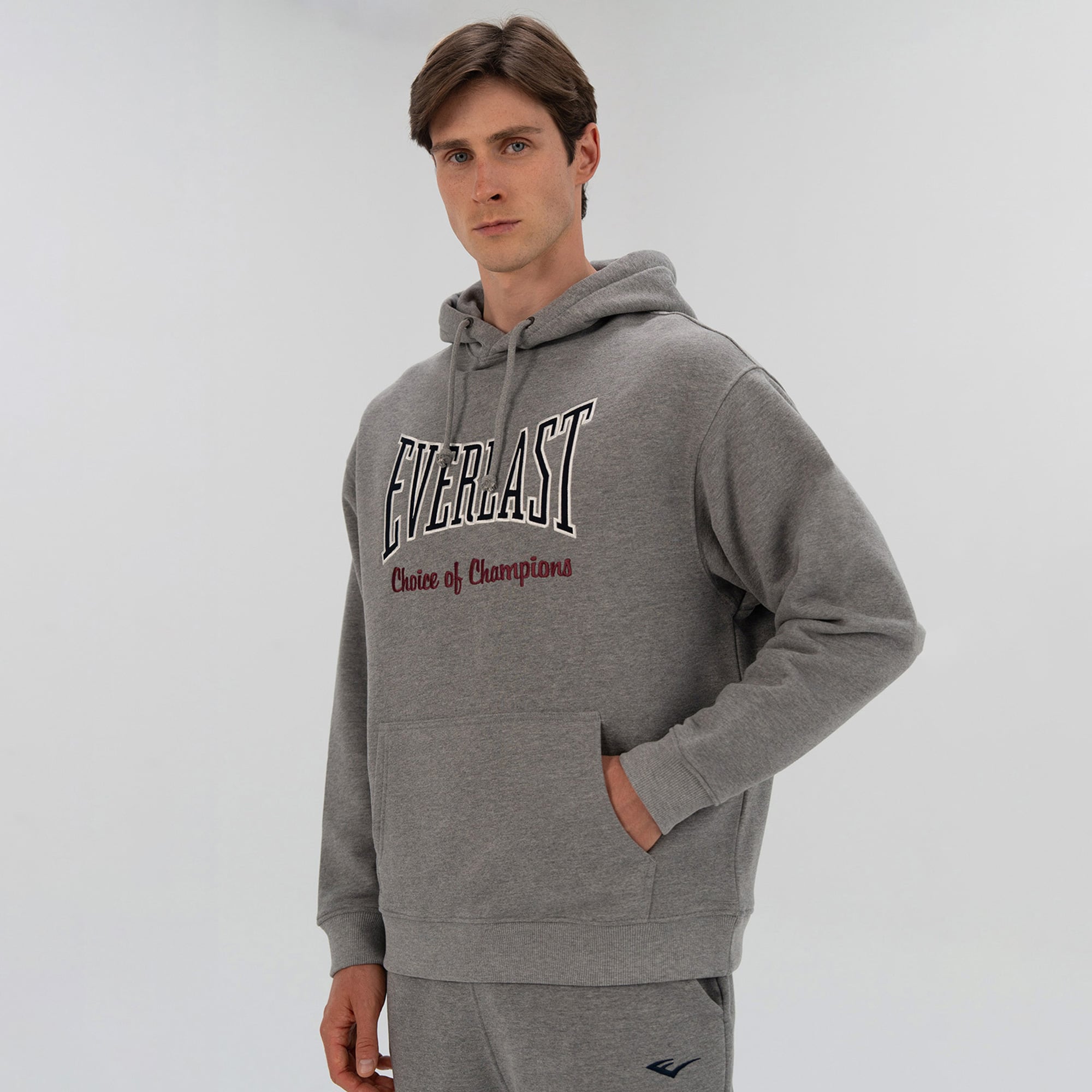 Everlast Heritage Champions Erkek Gri Hoodie