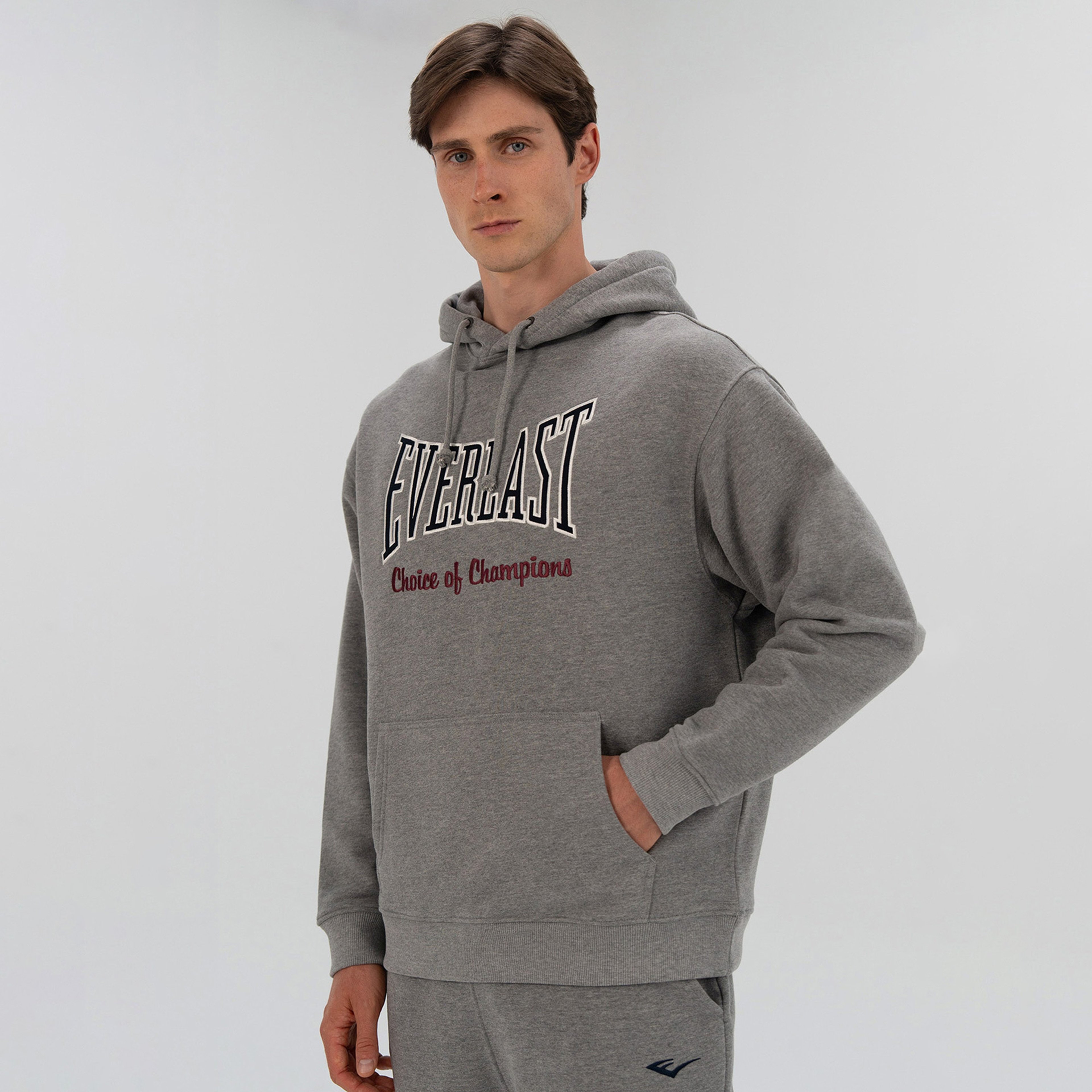 Everlast Heritage Champions Erkek Gri Hoodie