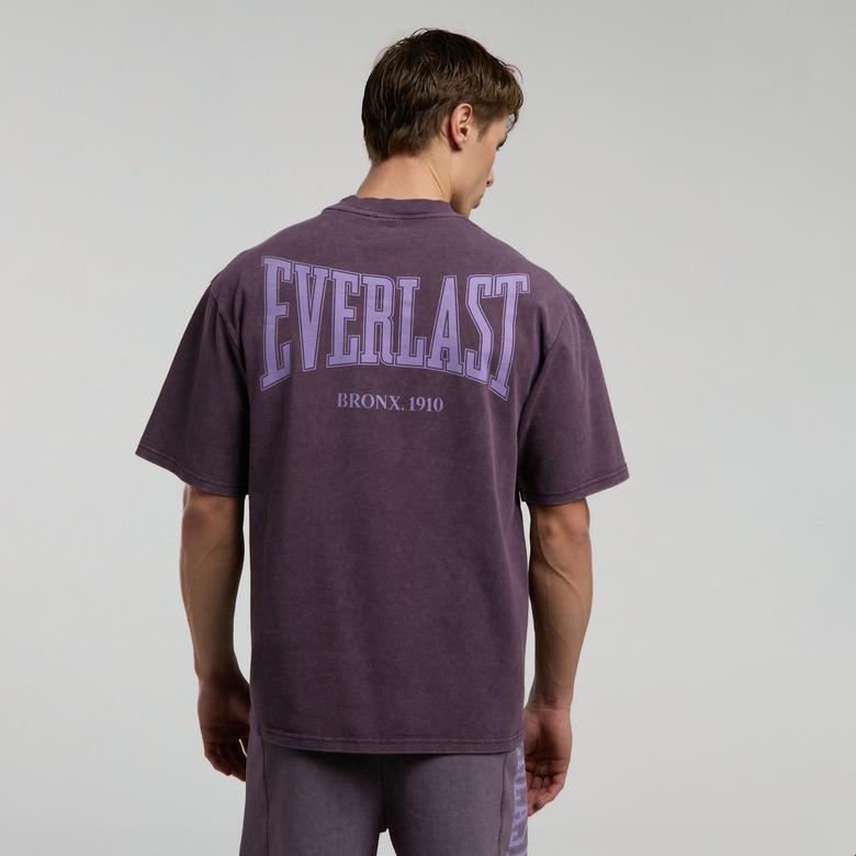 Everlast Bronx 1910 Oversize Erkek Mor T-Shirt