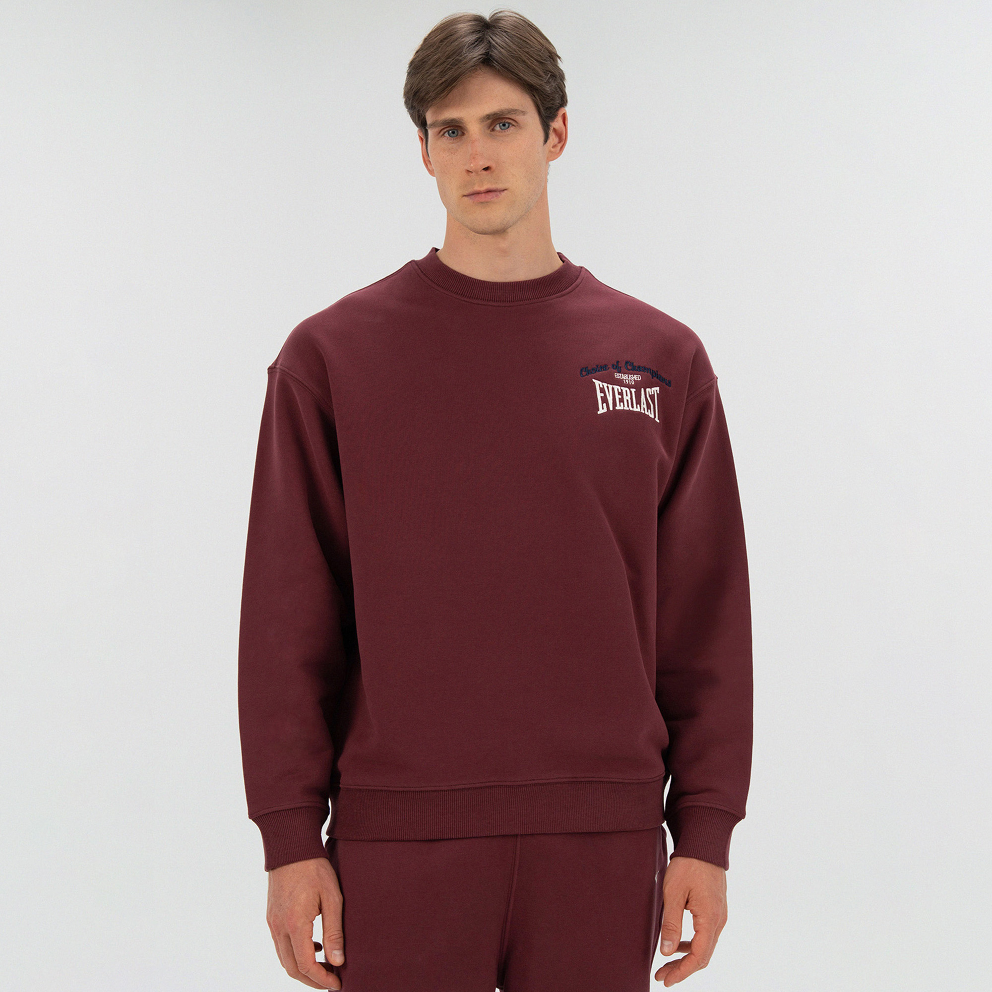 Everlast Heritage Champions Erkek Bordo Sweatshirt