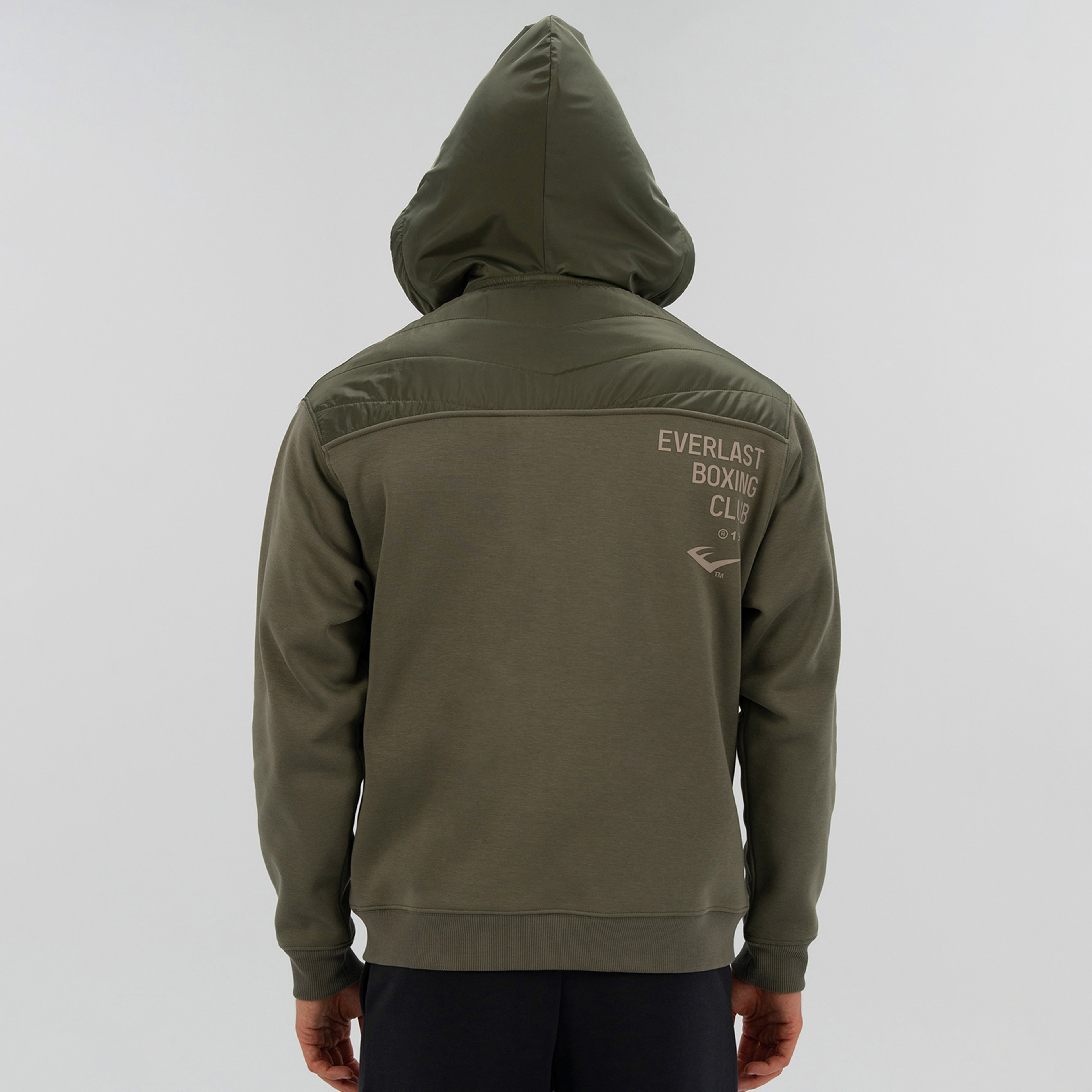 Everlast Boxing Club 2.0 Full Zip Erkek Haki Sweatshirt