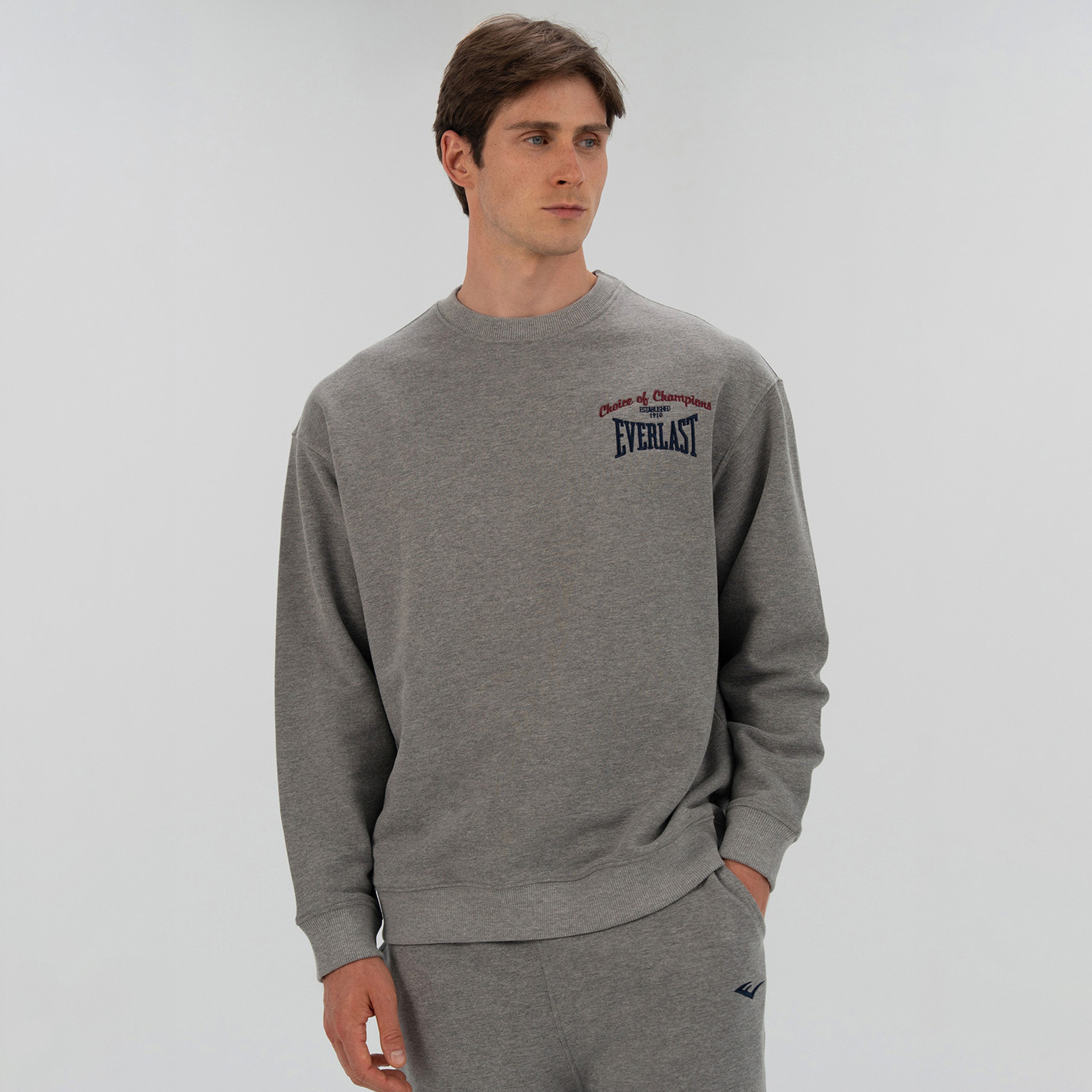 Everlast Heritage Champions Erkek Gri Sweatshirt