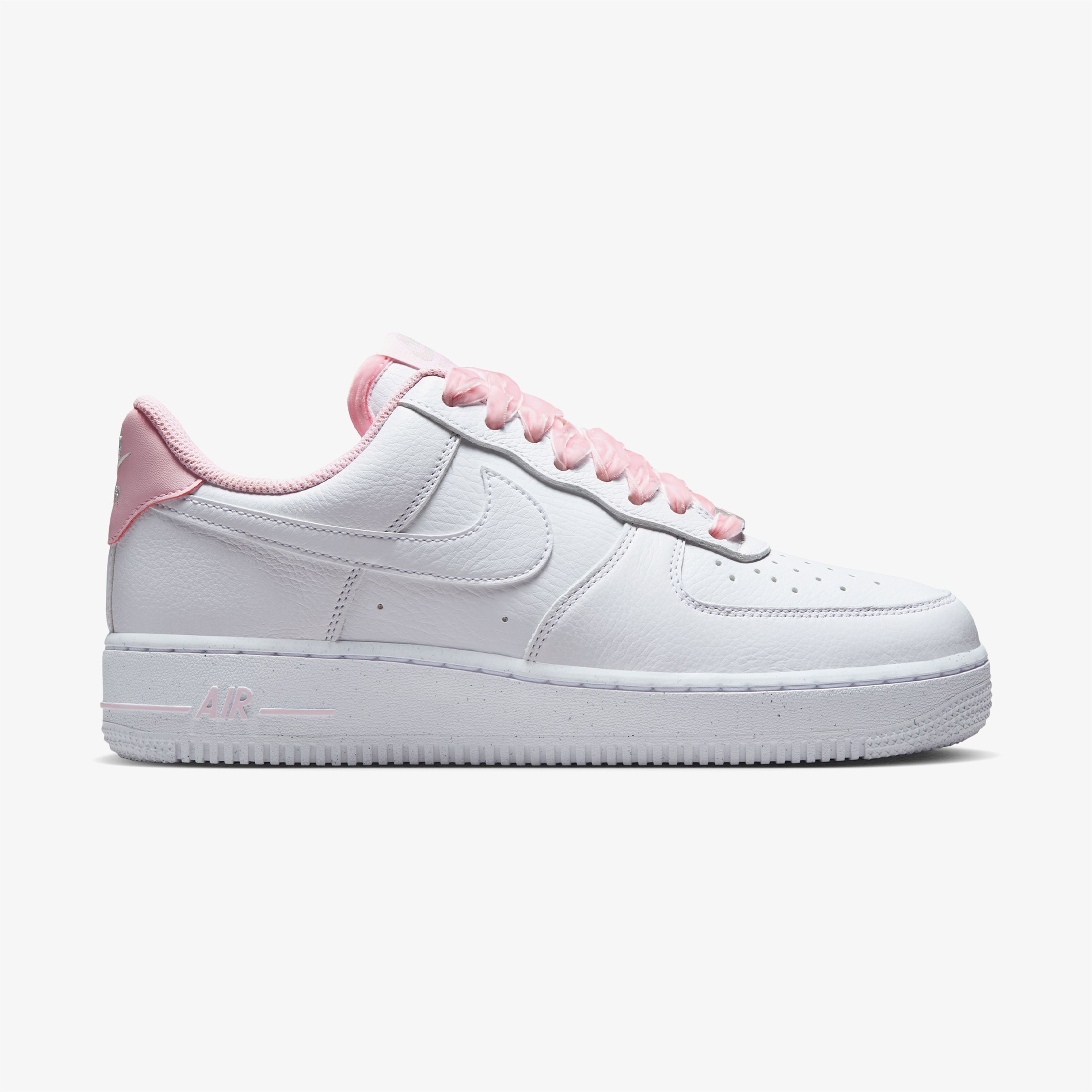 Nike Air Force 1 Low ?Pink Foam? With Ribbon Laces Kadın Beyaz Spor Ayakkabı