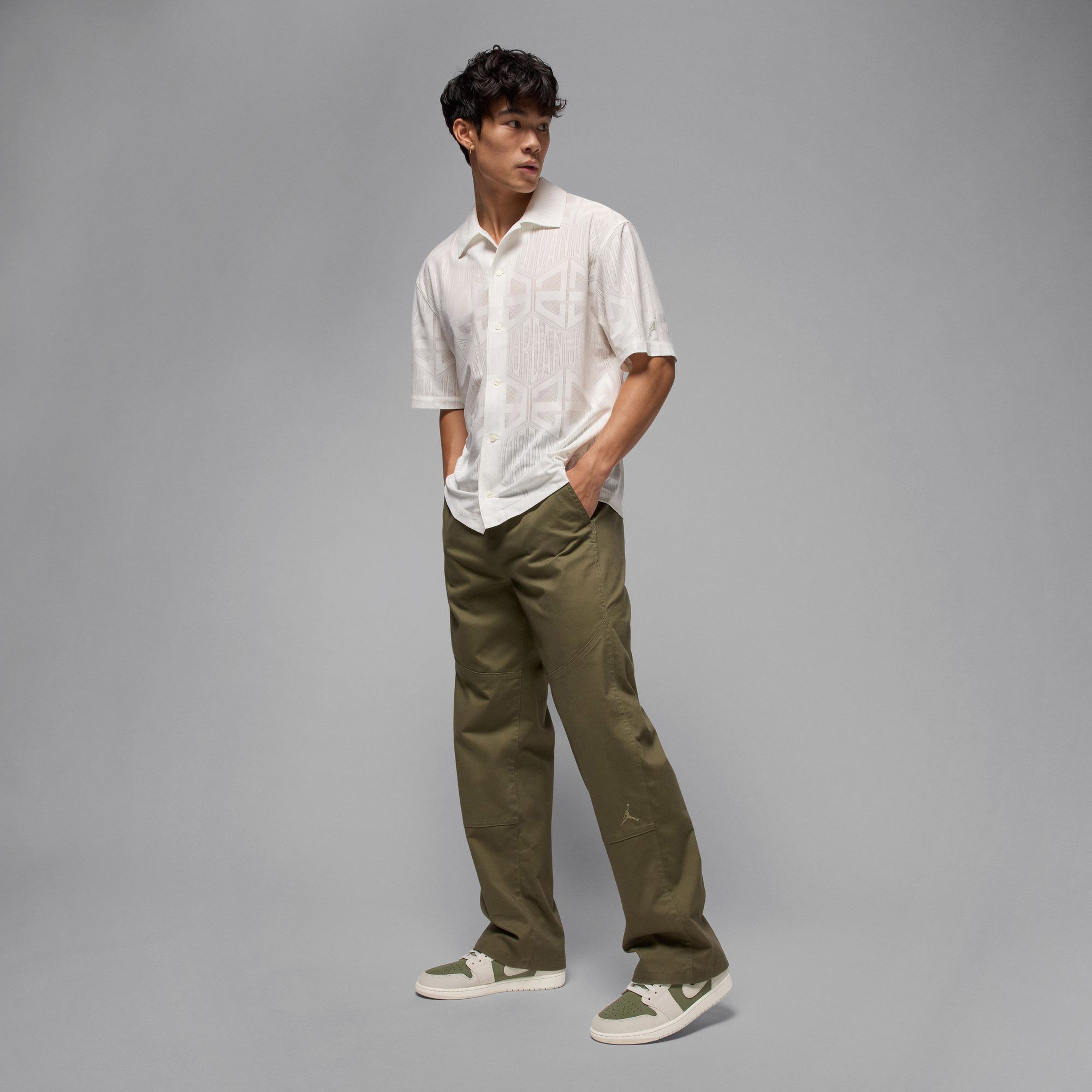 Nike Air Jordan 1 Low 'Medium Olive' SE Erkek Yeşil Spor Ayakkabı