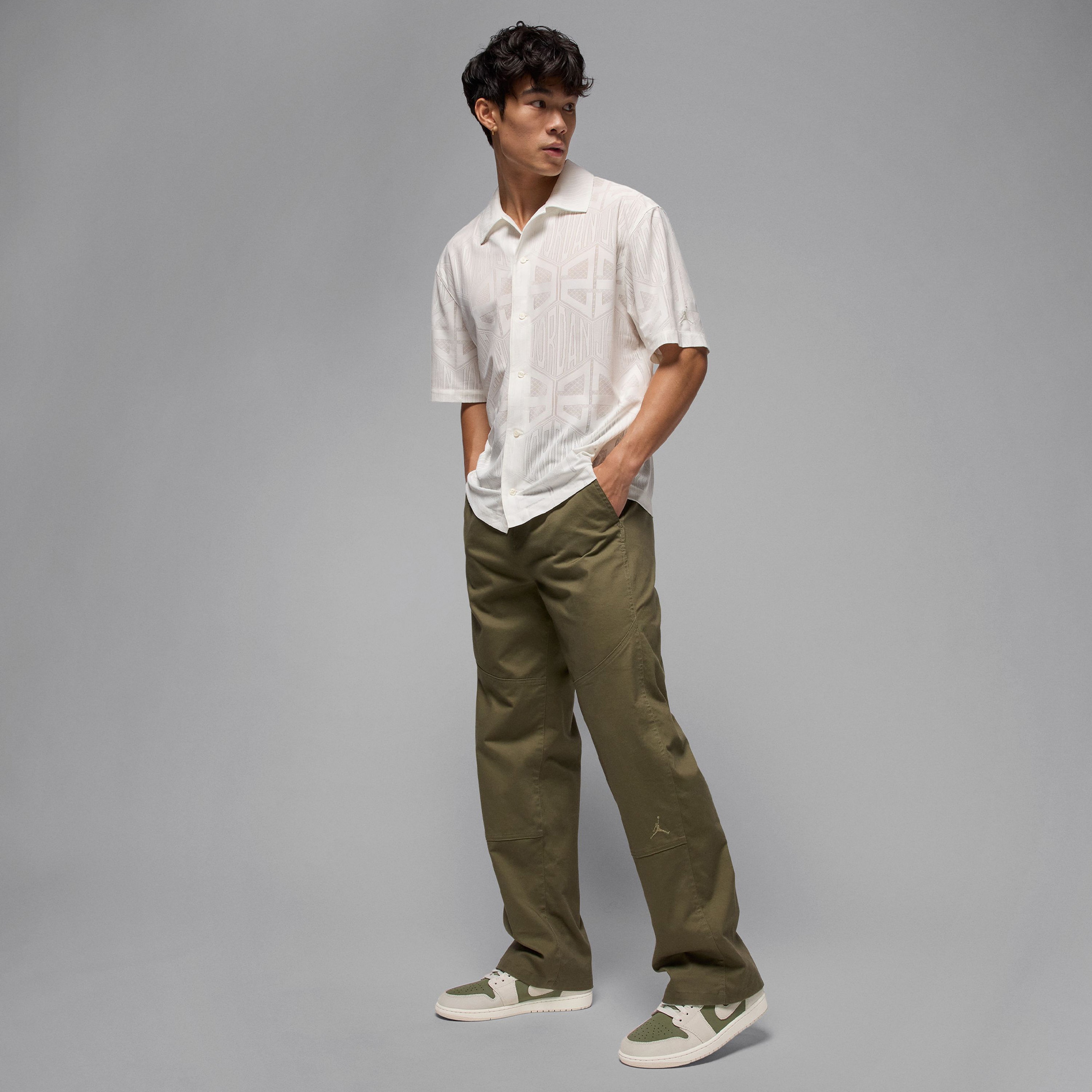 Nike Air Jordan 1 Low 'Medium Olive' SE Erkek Yeşil Spor Ayakkabı