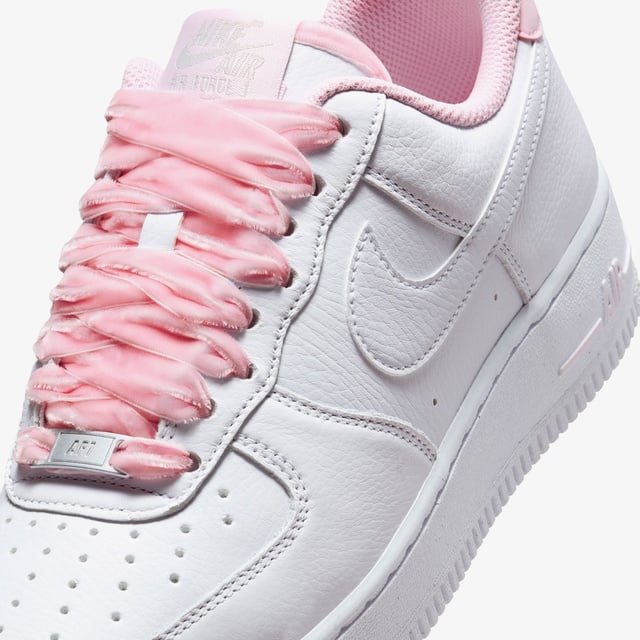 Nike Air Force 1 Low ?Pink Foam? With Ribbon Laces Kadın Beyaz Spor Ayakkabı - Görsel 9