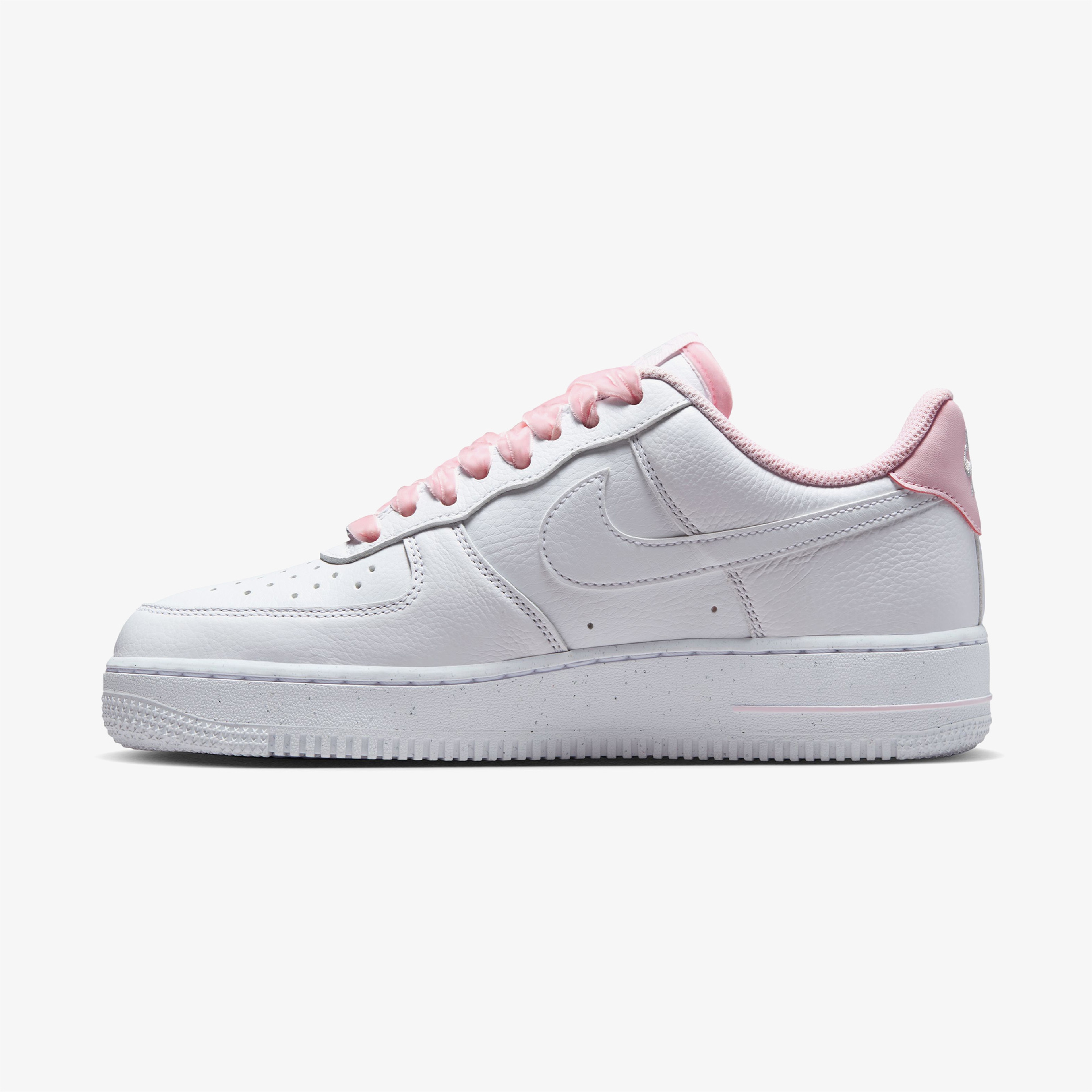 Nike Air Force 1 Low ?Pink Foam? With Ribbon Laces Kadın Beyaz Spor Ayakkabı