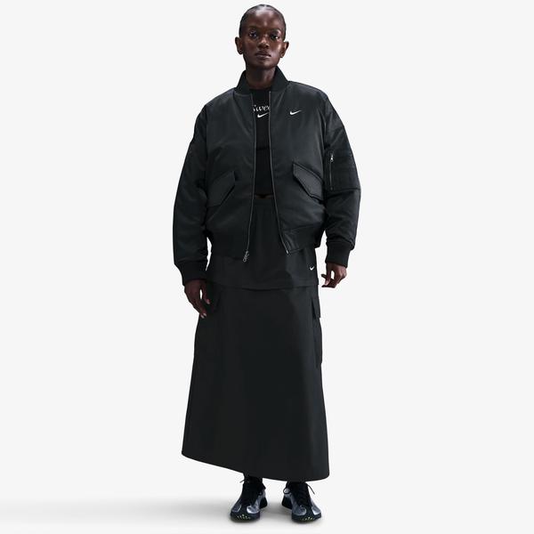 Nike Sportswear Therma-Fit Reversible Kadın Siyah Bomber Ceket