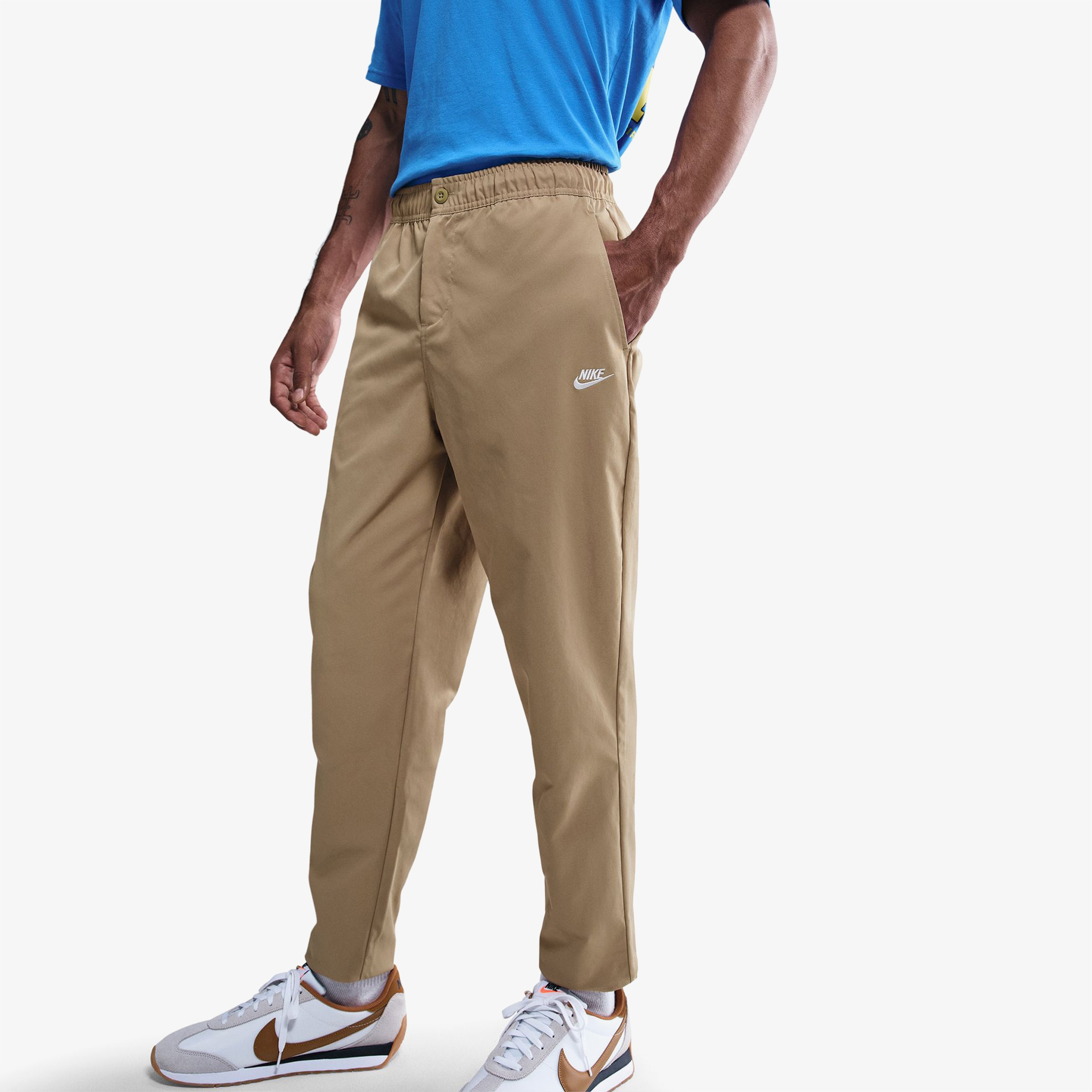 Nike Club Woven Tapered Erkek Kahverengi Eşofman Altı