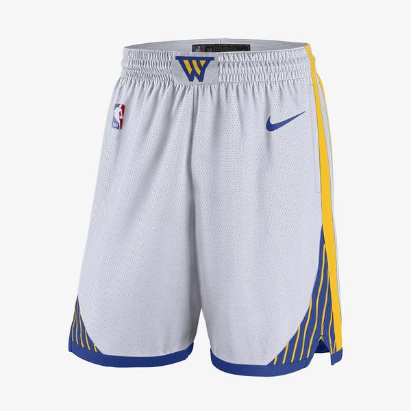 Nike Golden State Warriors 2024/25 Edition Erkek Beyaz Basketbol Şortu