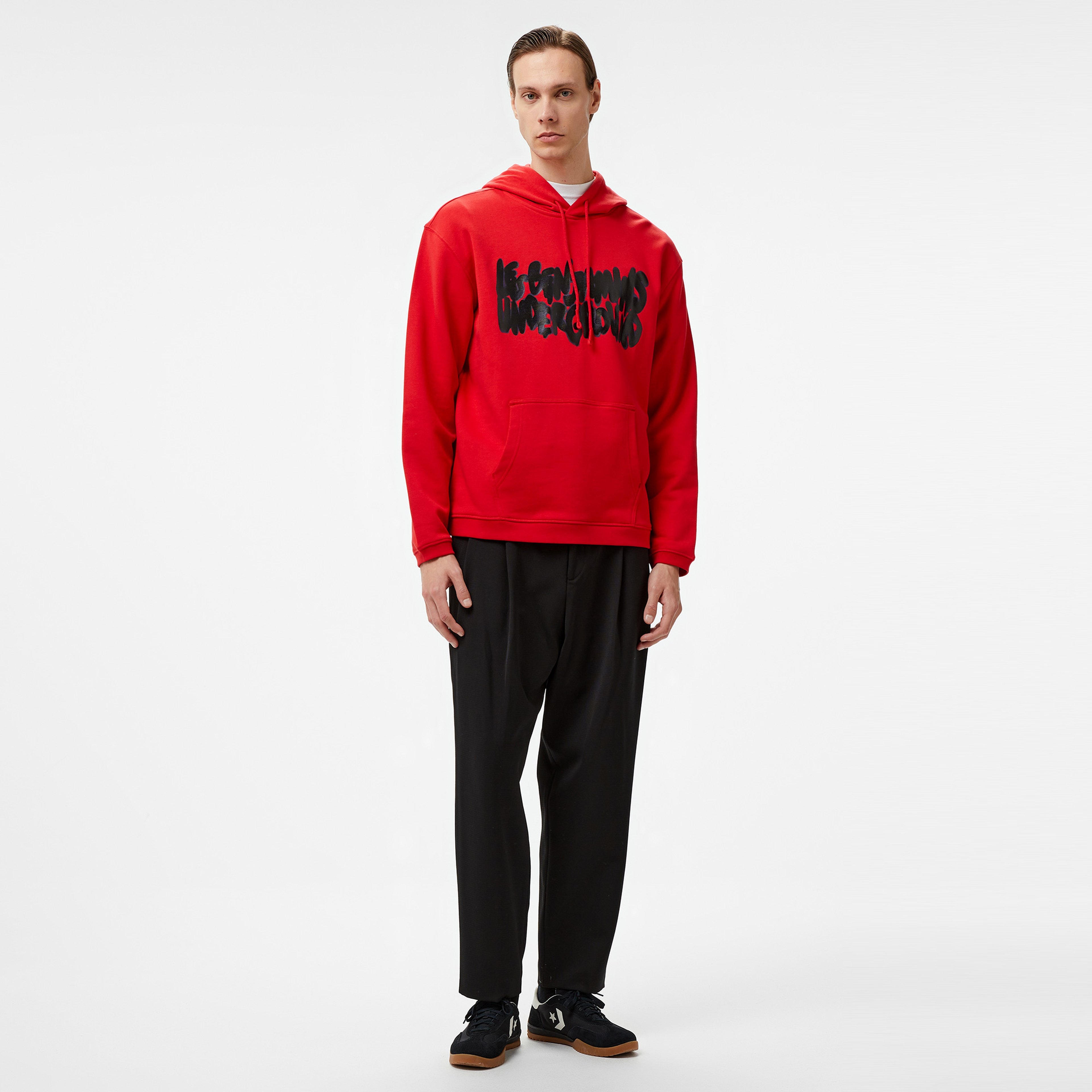 Les Benjamins 014 Erkek Kırmızı Sweatshirt