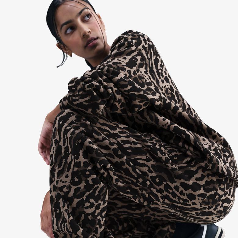 Nike Phoenix Fleece Kadın Kahverengi Eşofman Altı