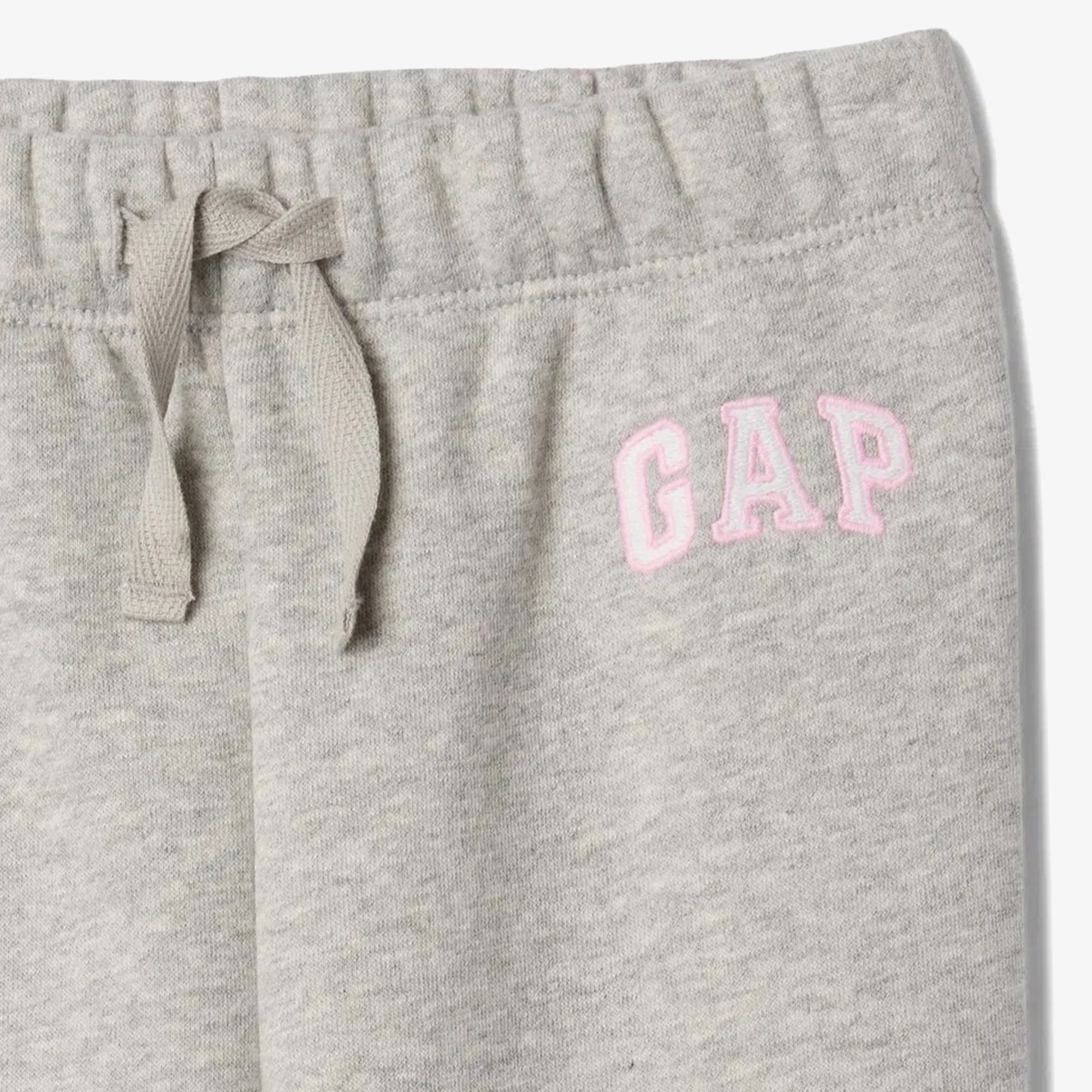 Gap Logo Kalp Desenli Pull-On Jogger Fleece Çocuk Gri Eşofman Altı