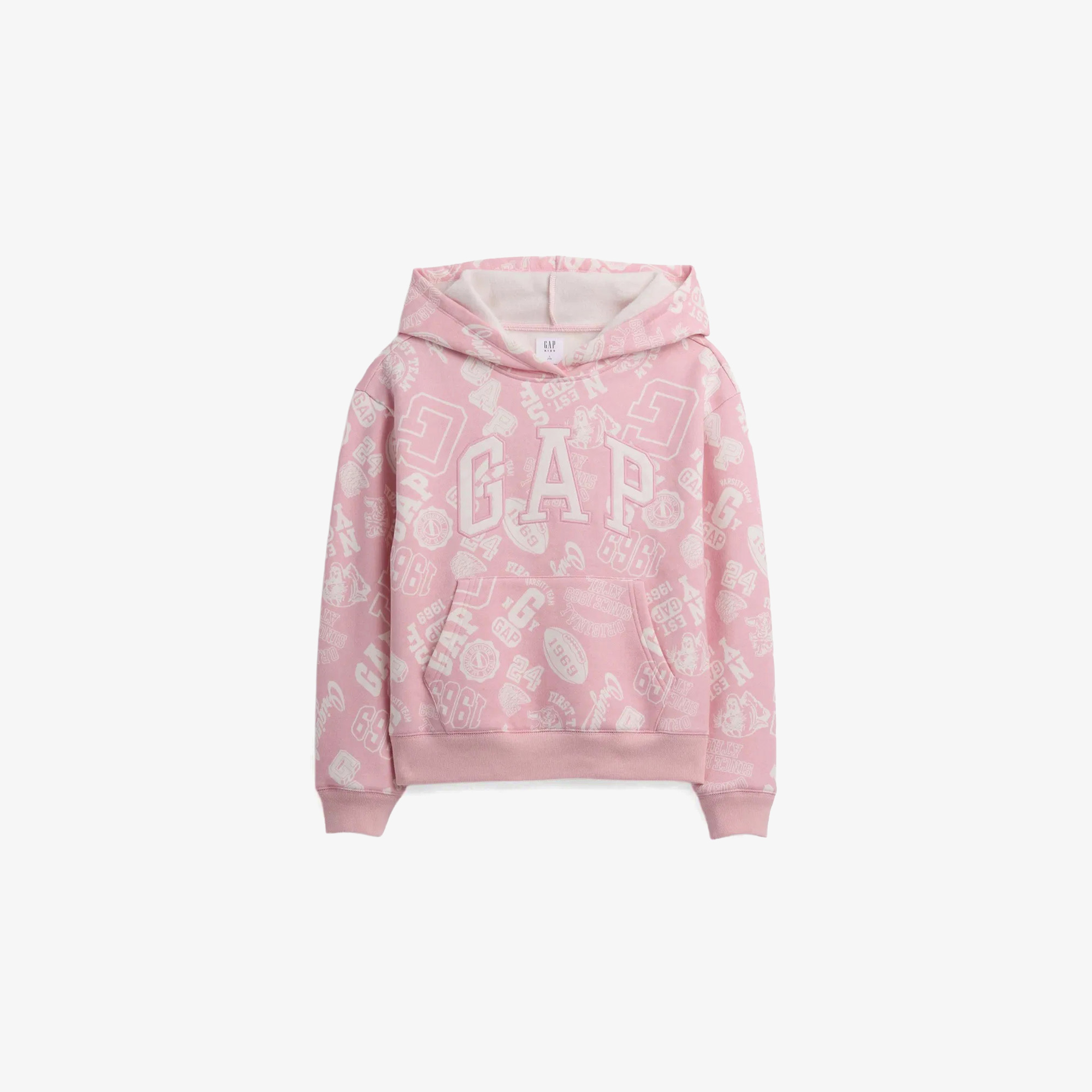 Gap Logo Relaxed Çocuk Pembe Sweatshirt