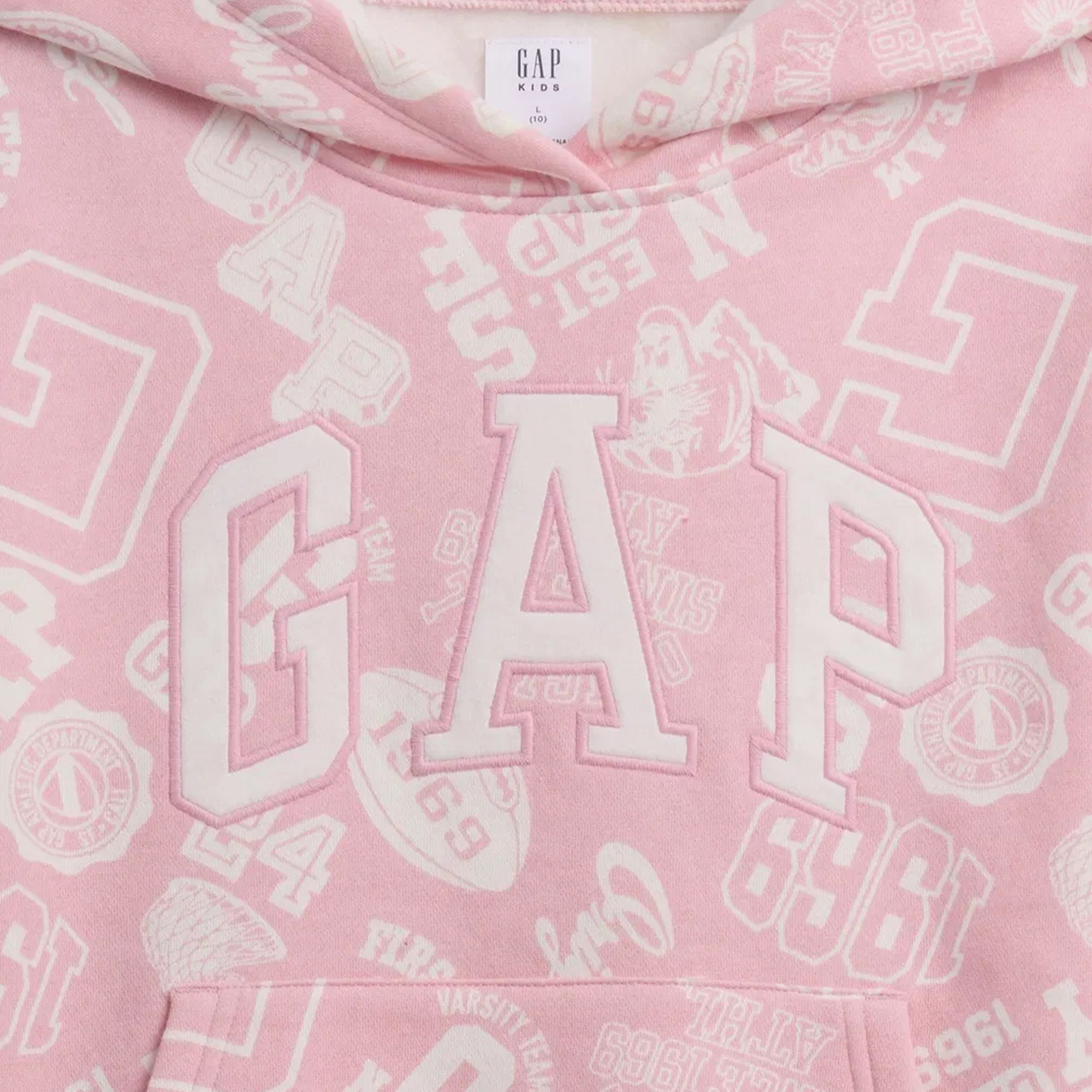 Gap Logo Relaxed Çocuk Pembe Sweatshirt