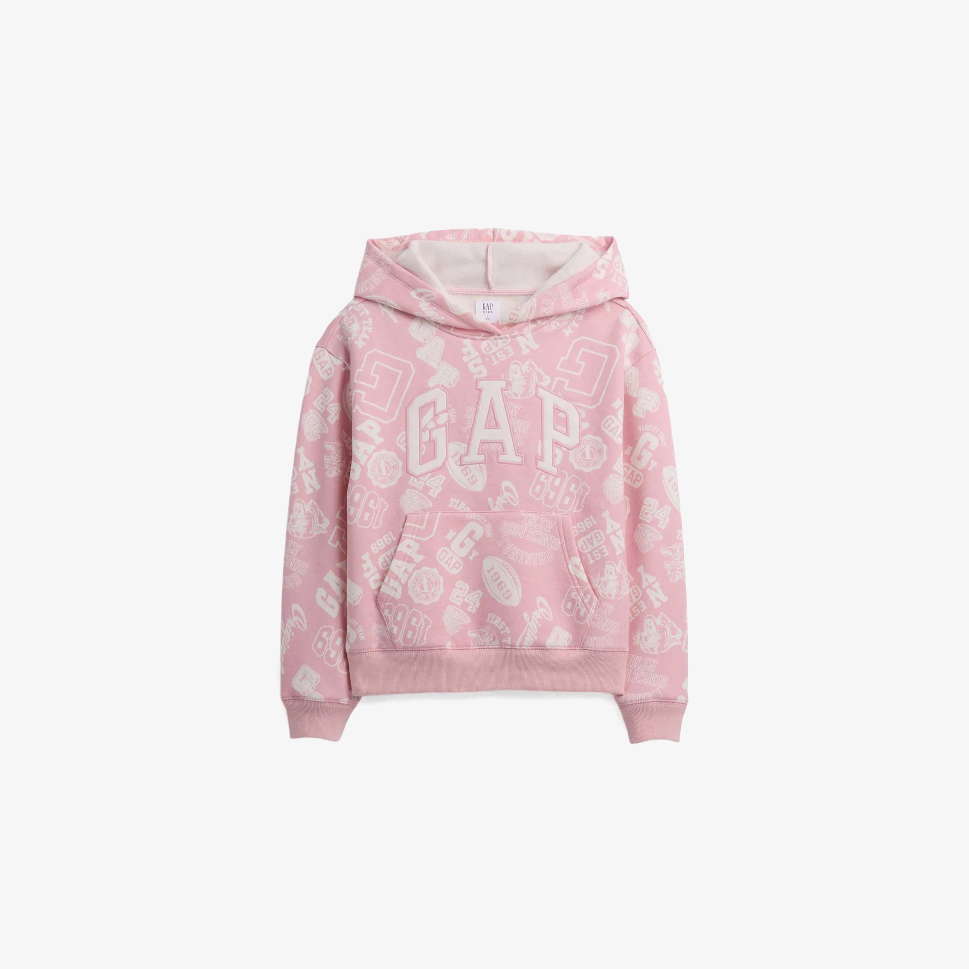 Gap Logo Relaxed Çocuk Pembe Sweatshirt