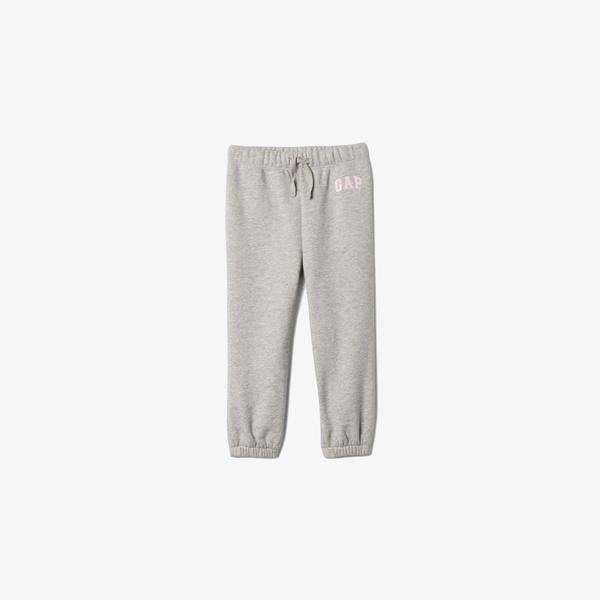 Gap Logo Kalp Desenli Pull-On Jogger Fleece Çocuk Gri Eşofman Altı