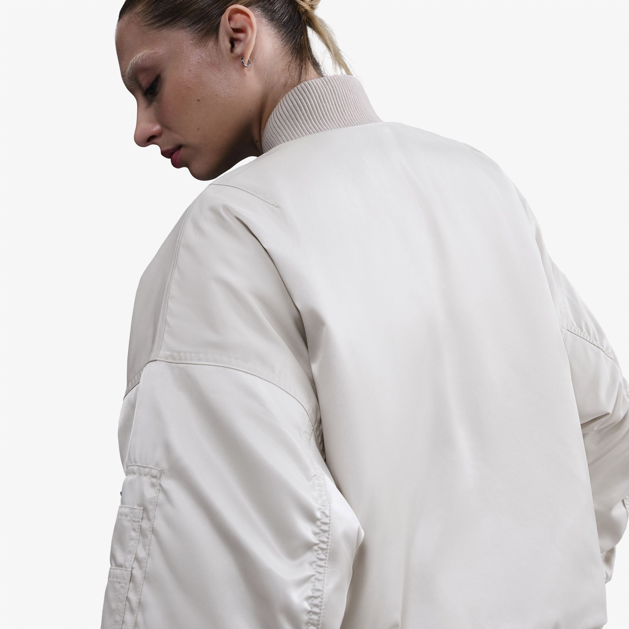 Nike Reversible Bomber Kadın Beyaz Ceket