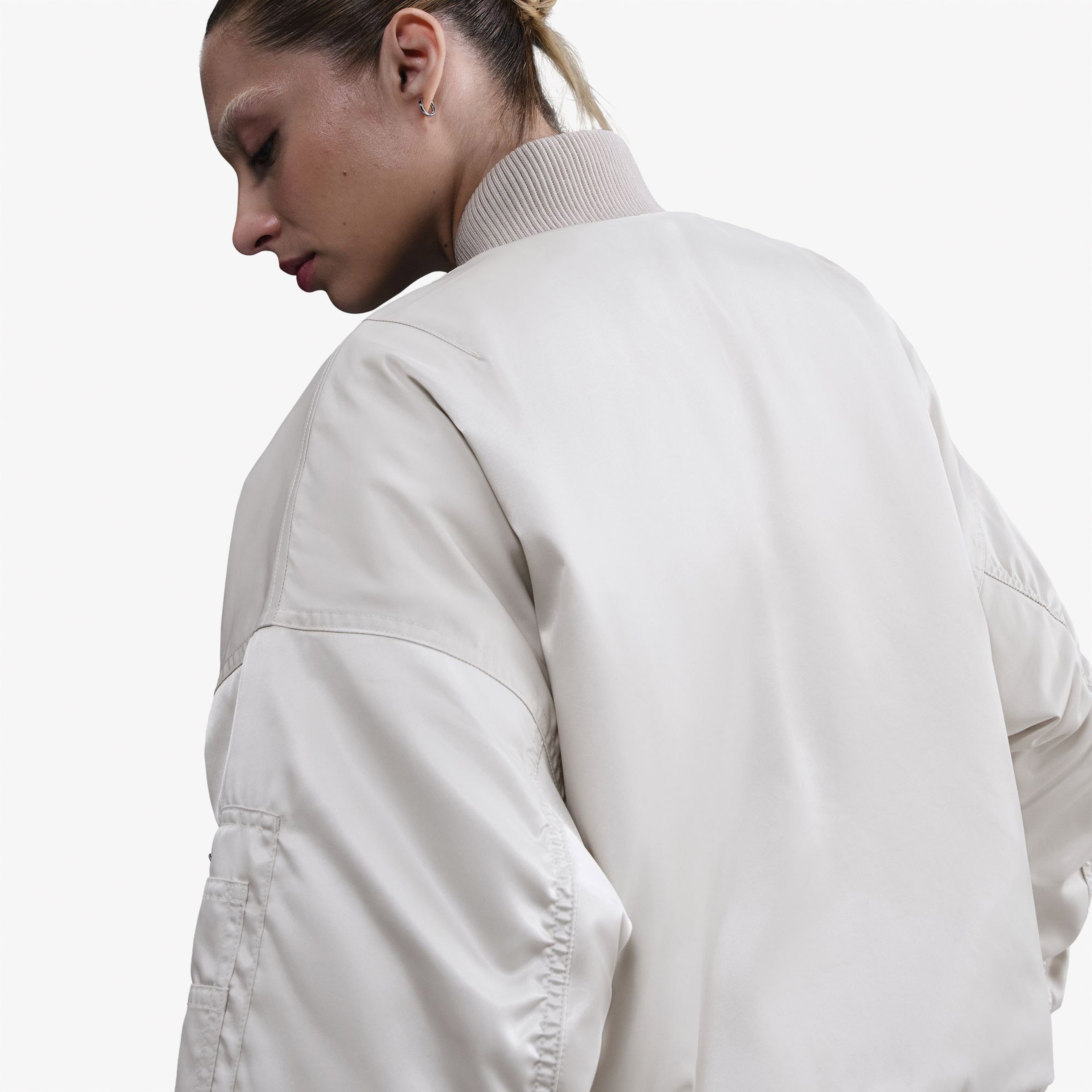 Nike Reversible Bomber Kadın Beyaz Ceket