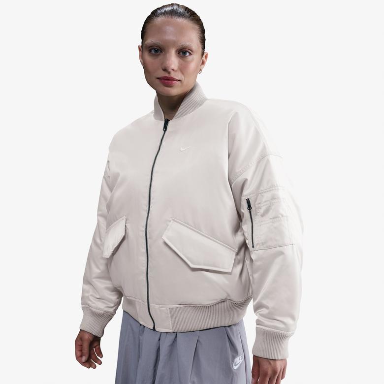 Nike Reversible Bomber Kadın Beyaz Ceket