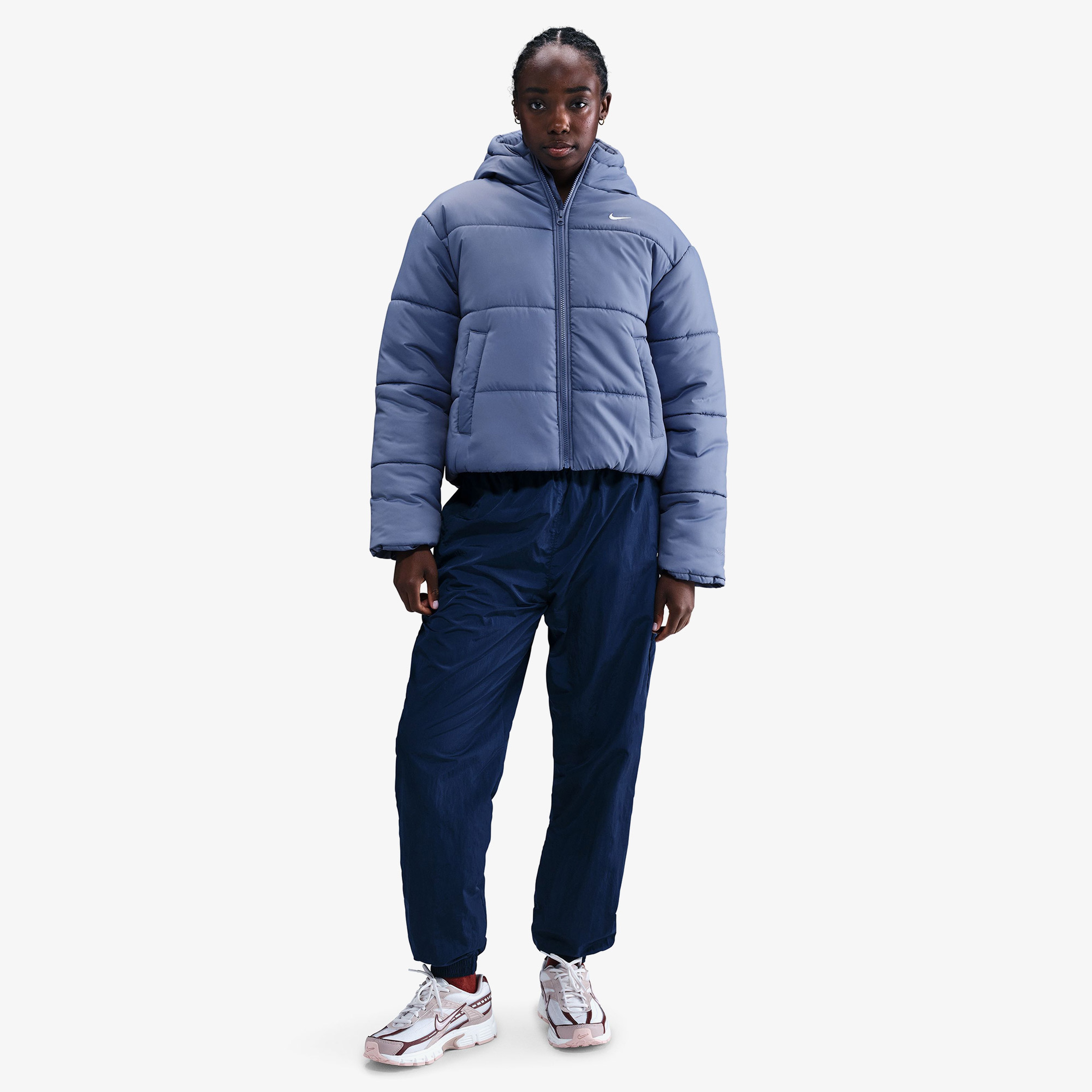 Nike Sportswear Classic Puffer Kadın Mavi Mont