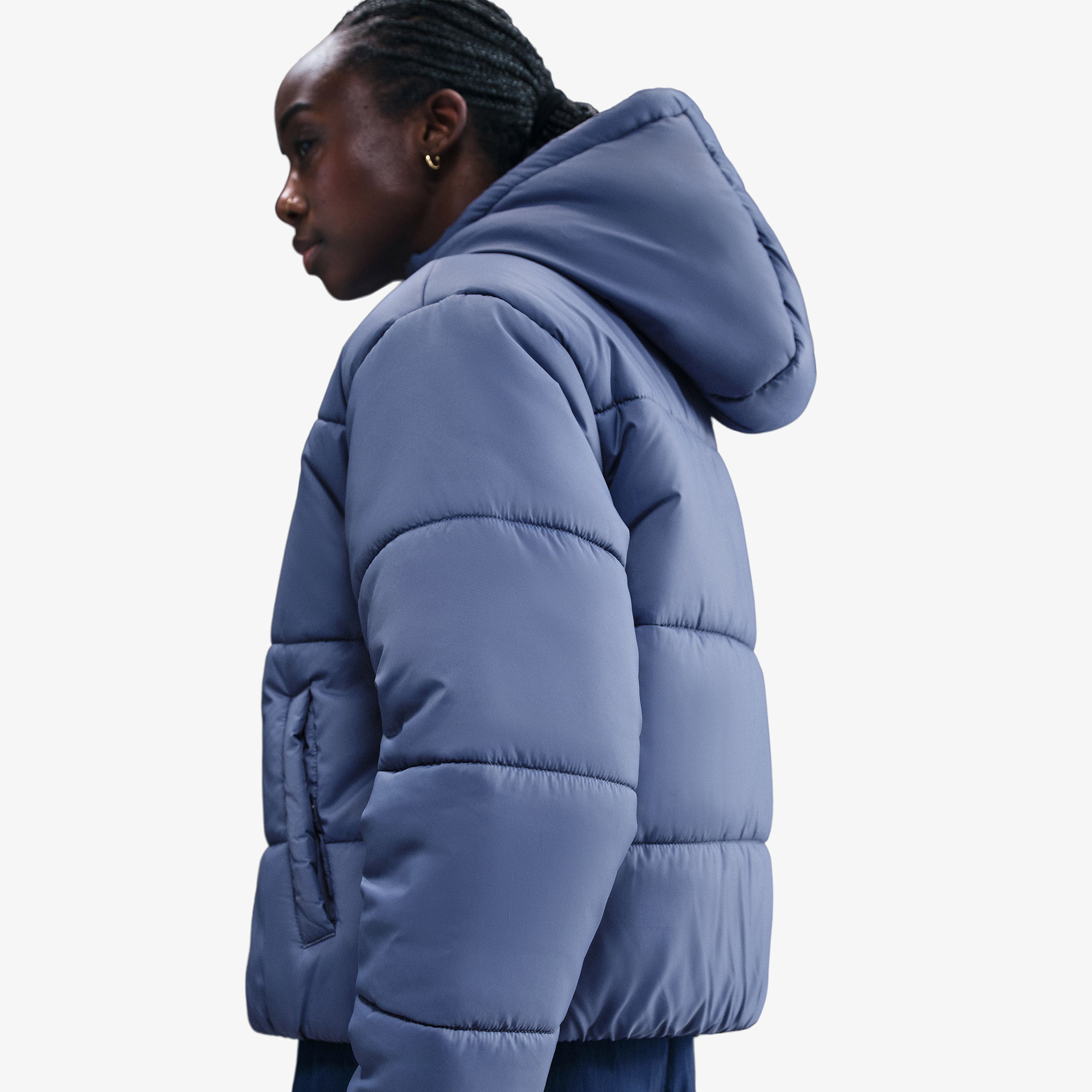 Nike Sportswear Classic Puffer Kadın Mavi Mont