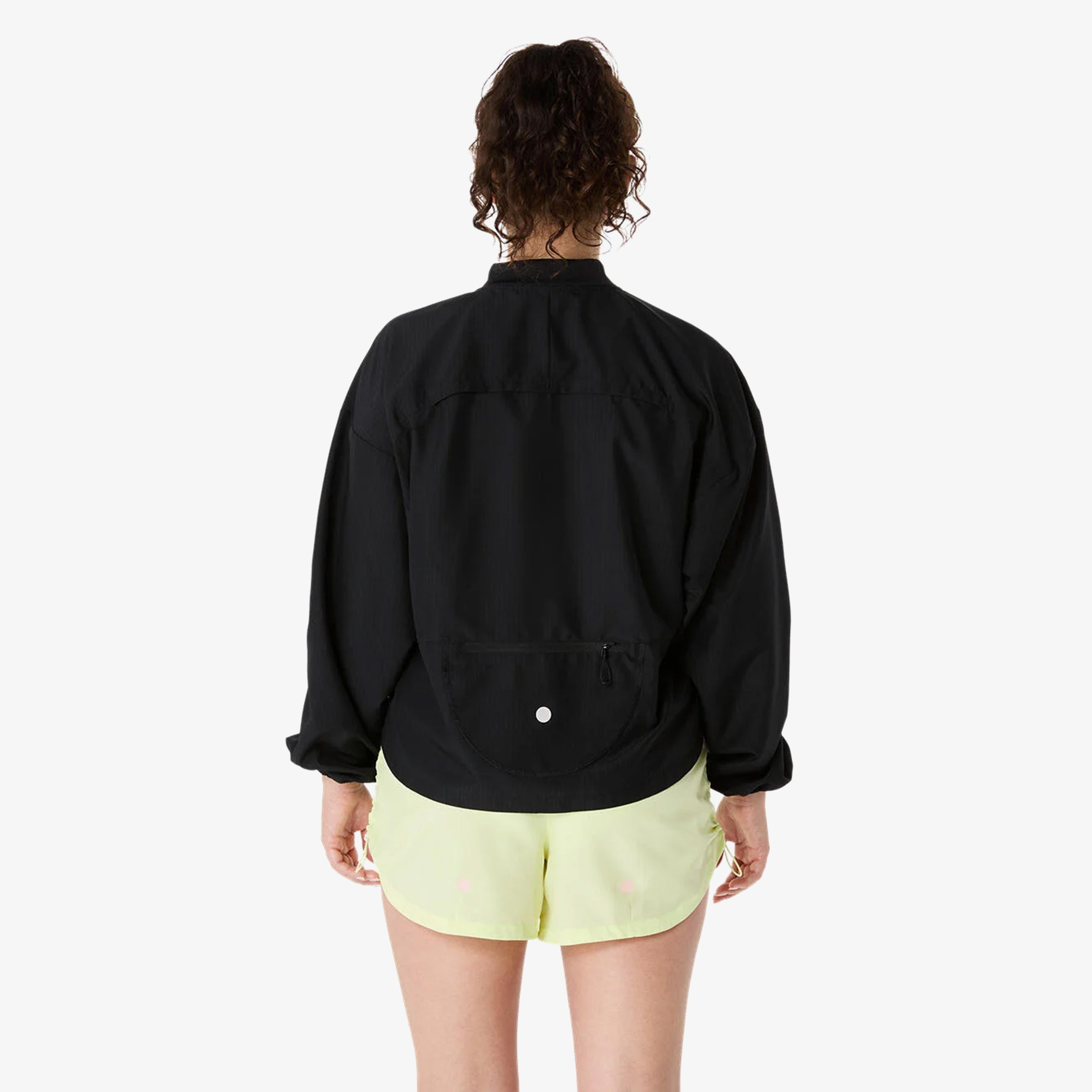 Asics Nagino Run Adjustable Kadın Siyah Koşu Ceketi