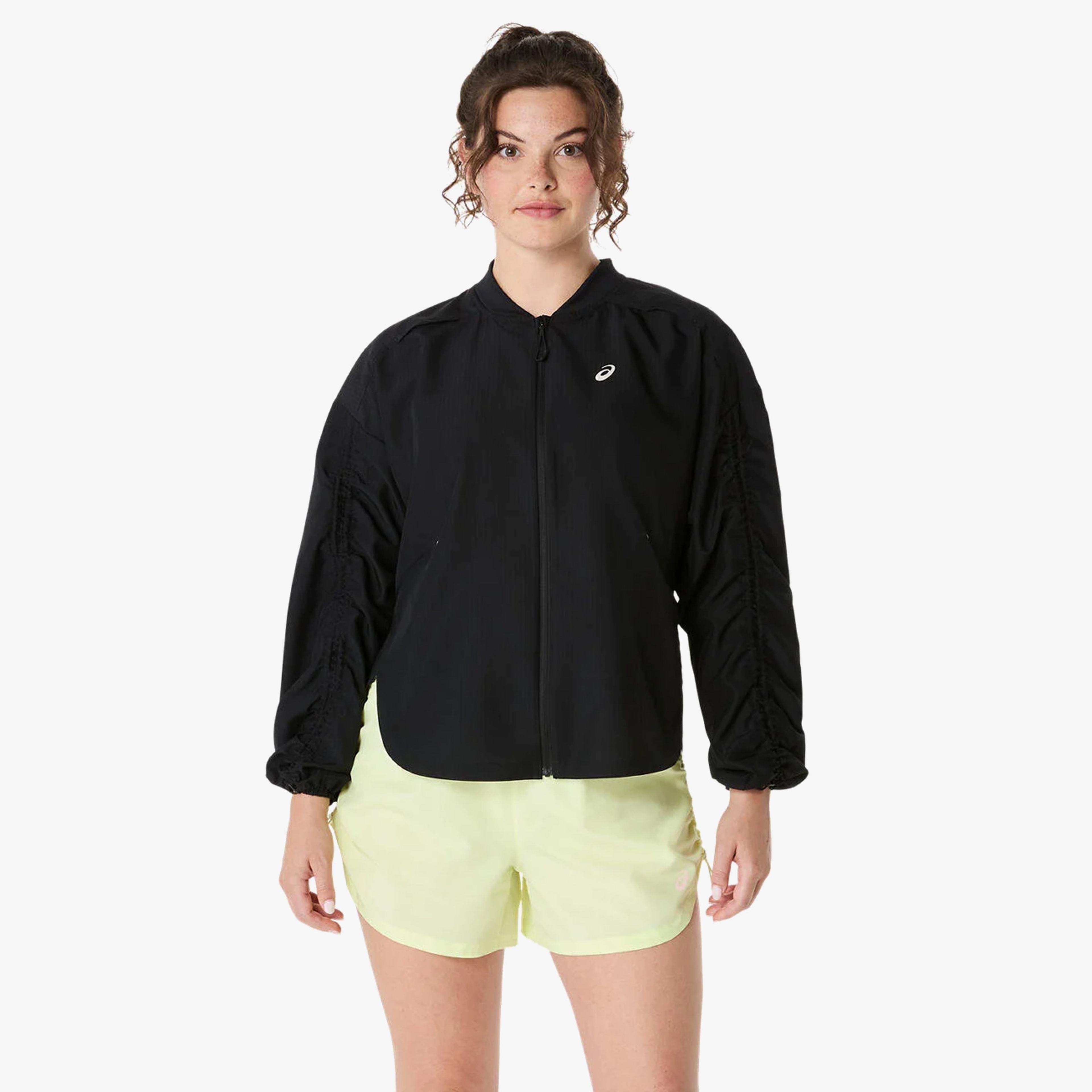 Asics Nagino Run Adjustable Kadın Siyah Koşu Ceketi