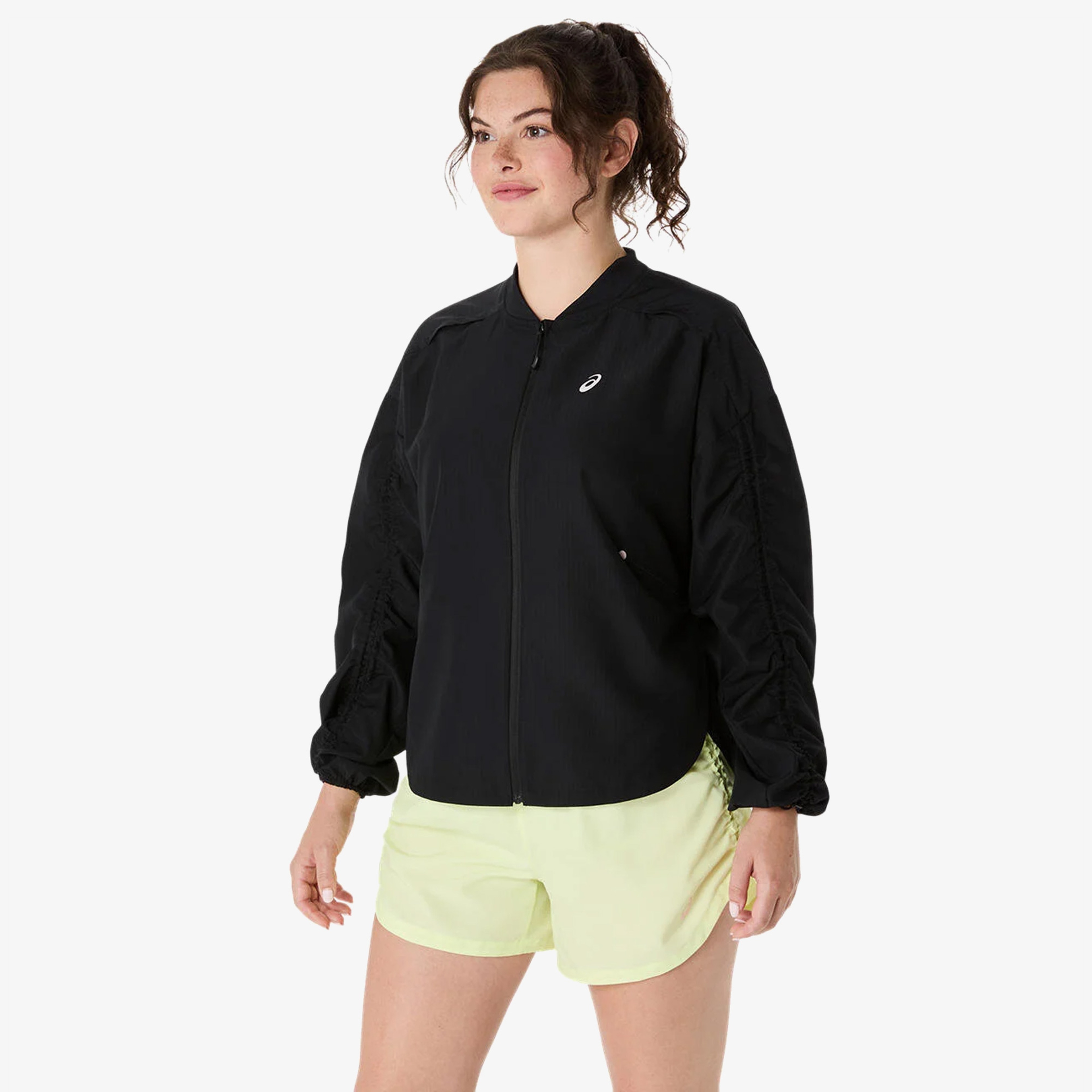 Asics Nagino Run Adjustable Kadın Siyah Koşu Ceketi