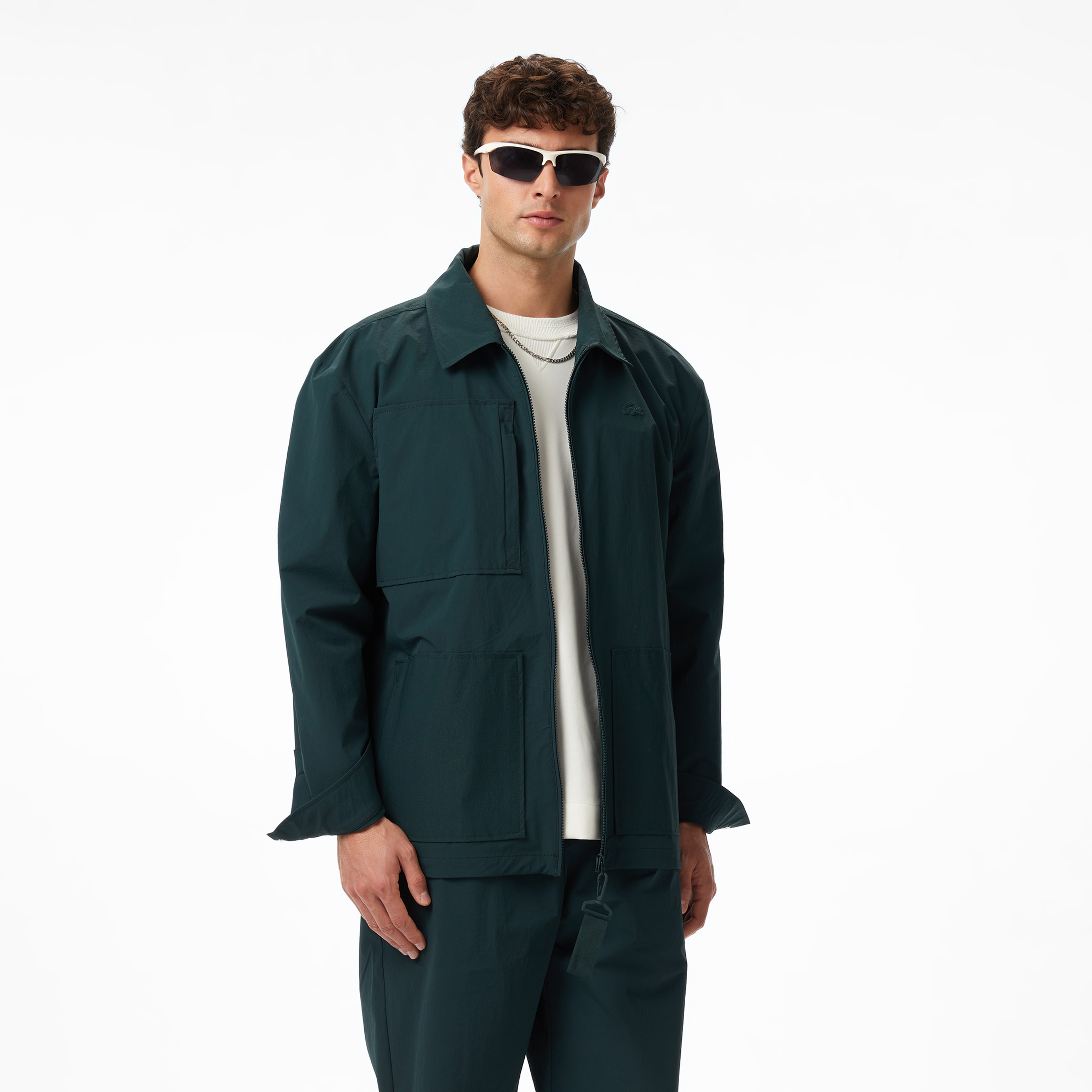 Lacoste x House of SuperStep Regular Fit Erkek Yeşil Ceket