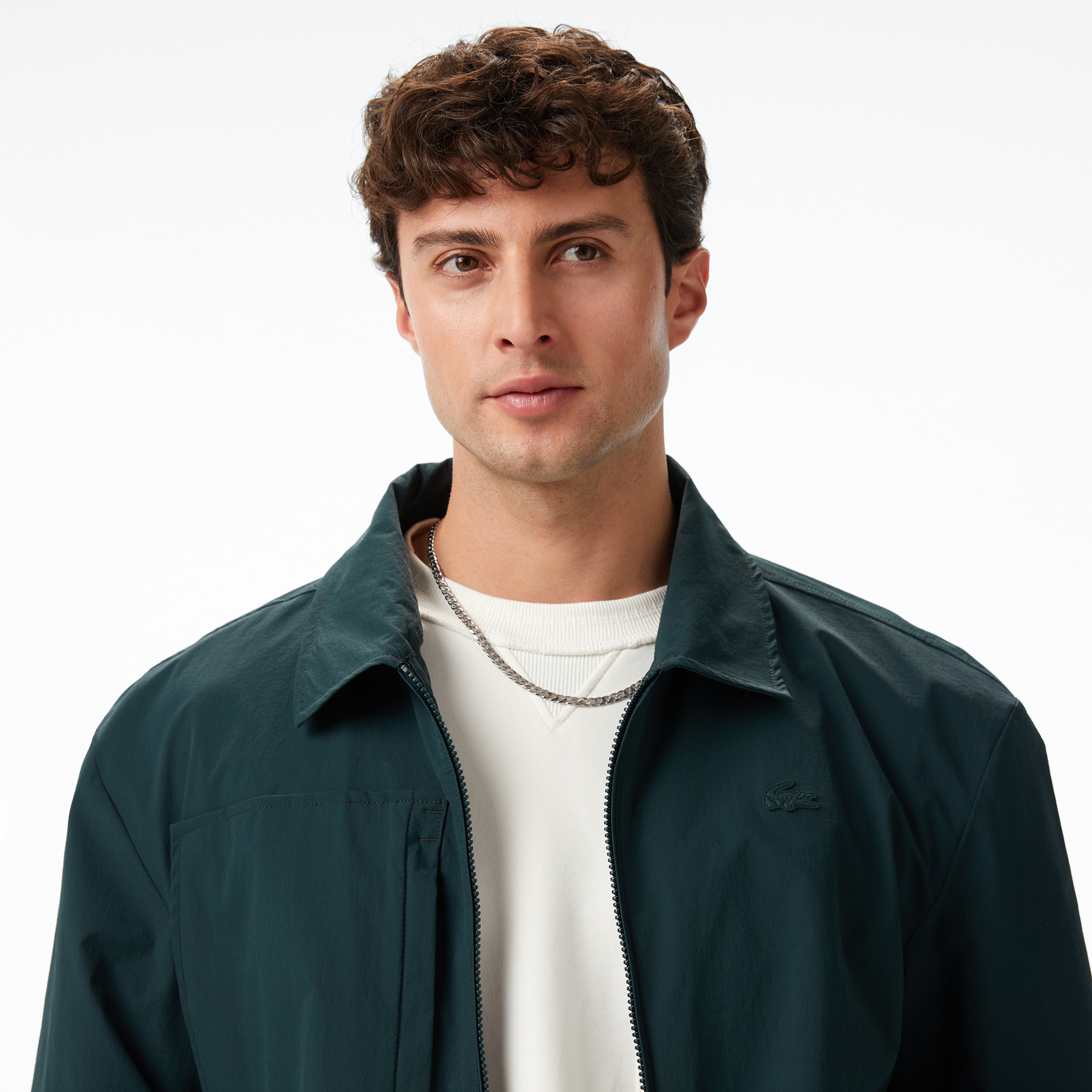 Lacoste x House of SuperStep Regular Fit Erkek Yeşil Ceket