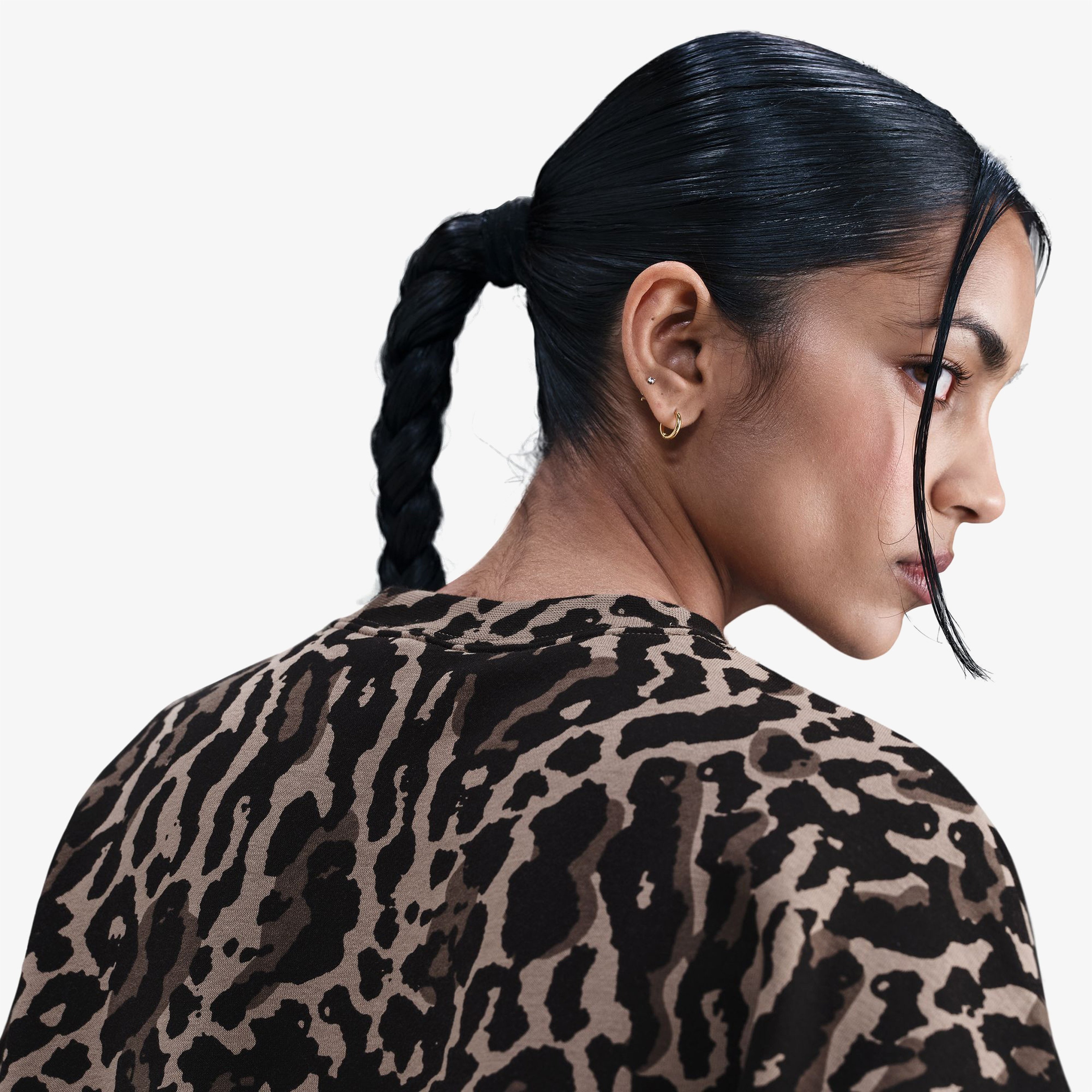 Nike Sportswear Phoenix Fleece Oversize Kadın Kahverengi Eşofman Üstü