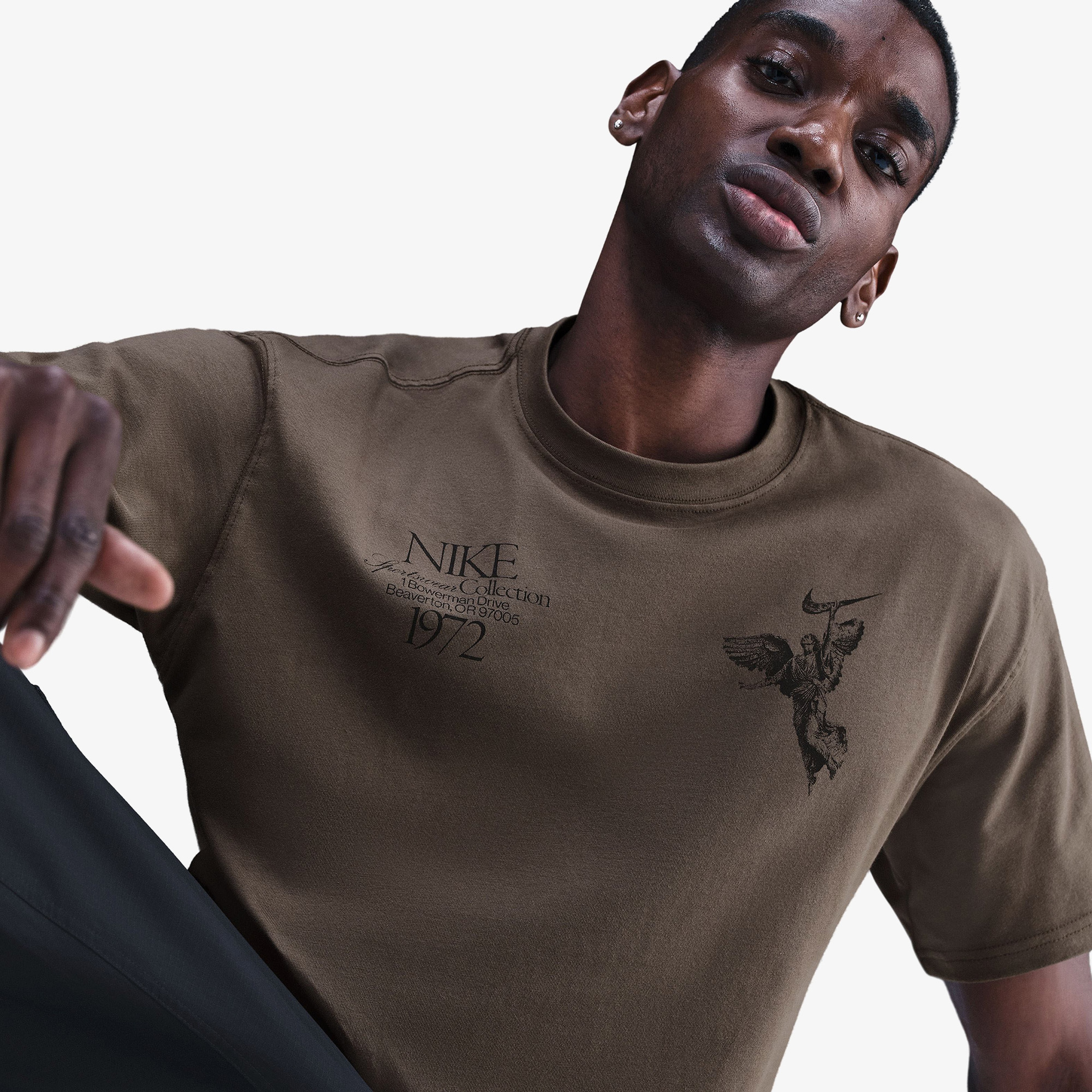 Nike Sportswear Max 90 Erkek Kahverengi T-Shirt