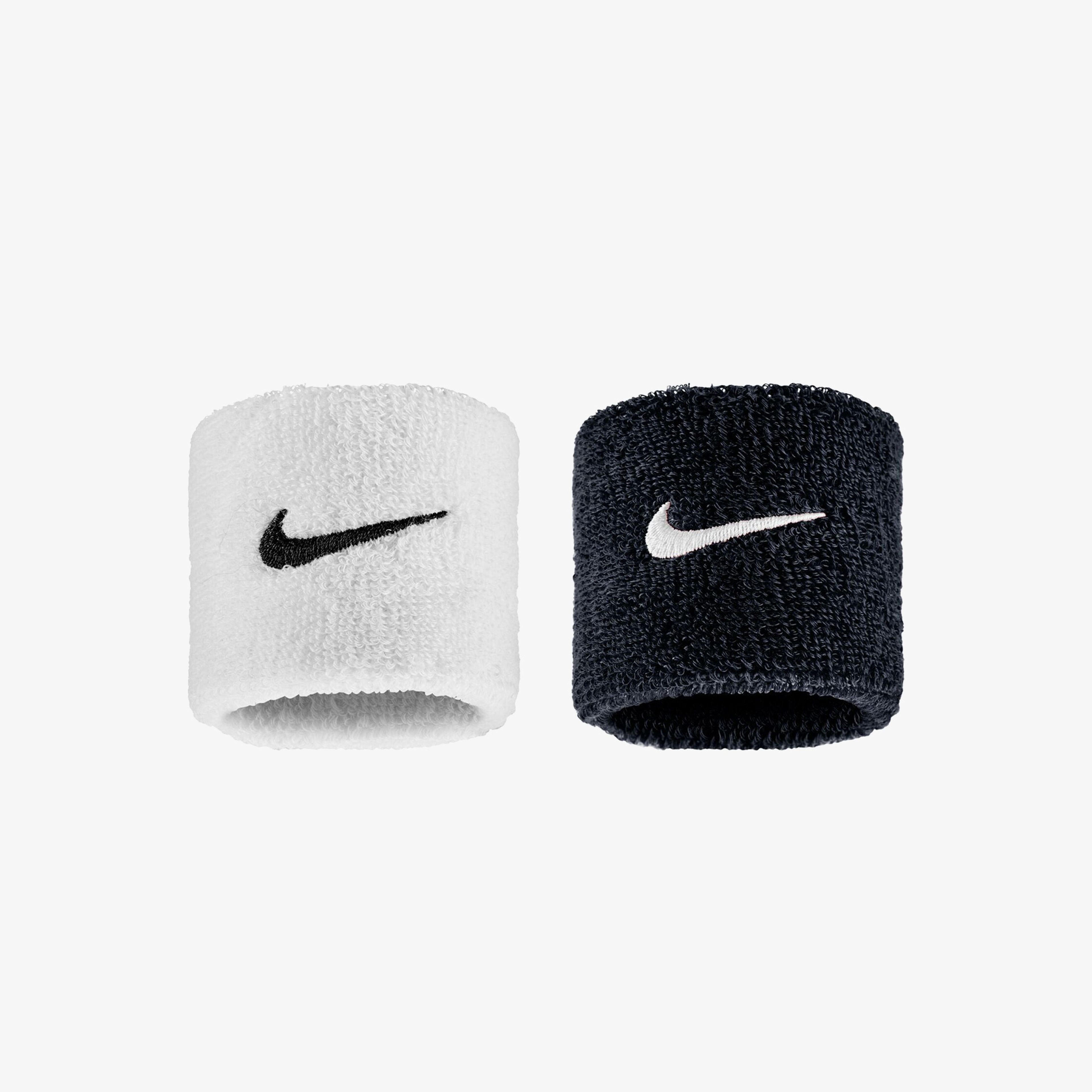 Nike Swoosh Unisex Siyah/Beyaz 2'li Bileklik