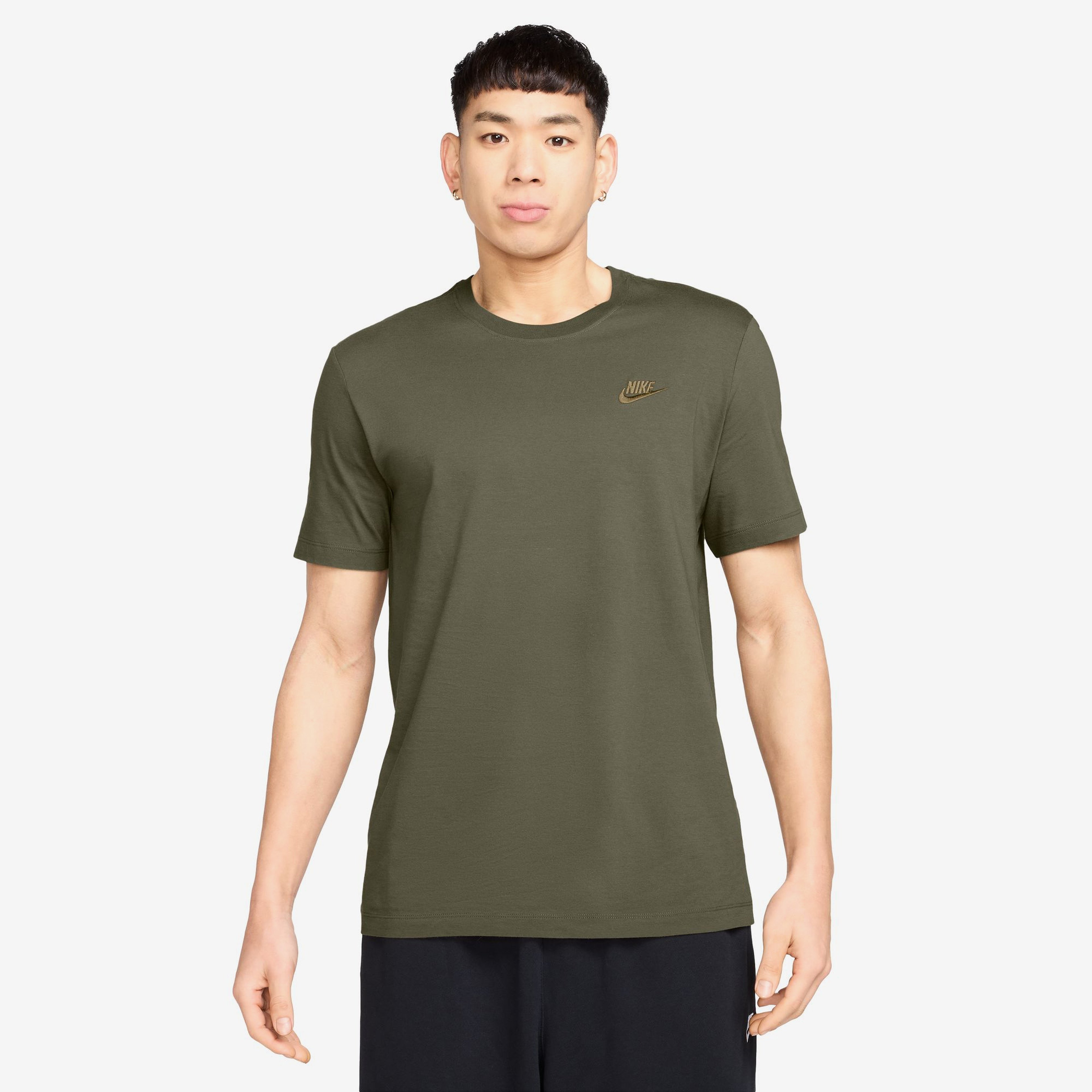 Nike Sportswear Club Erkek Yeşil T-Shirt