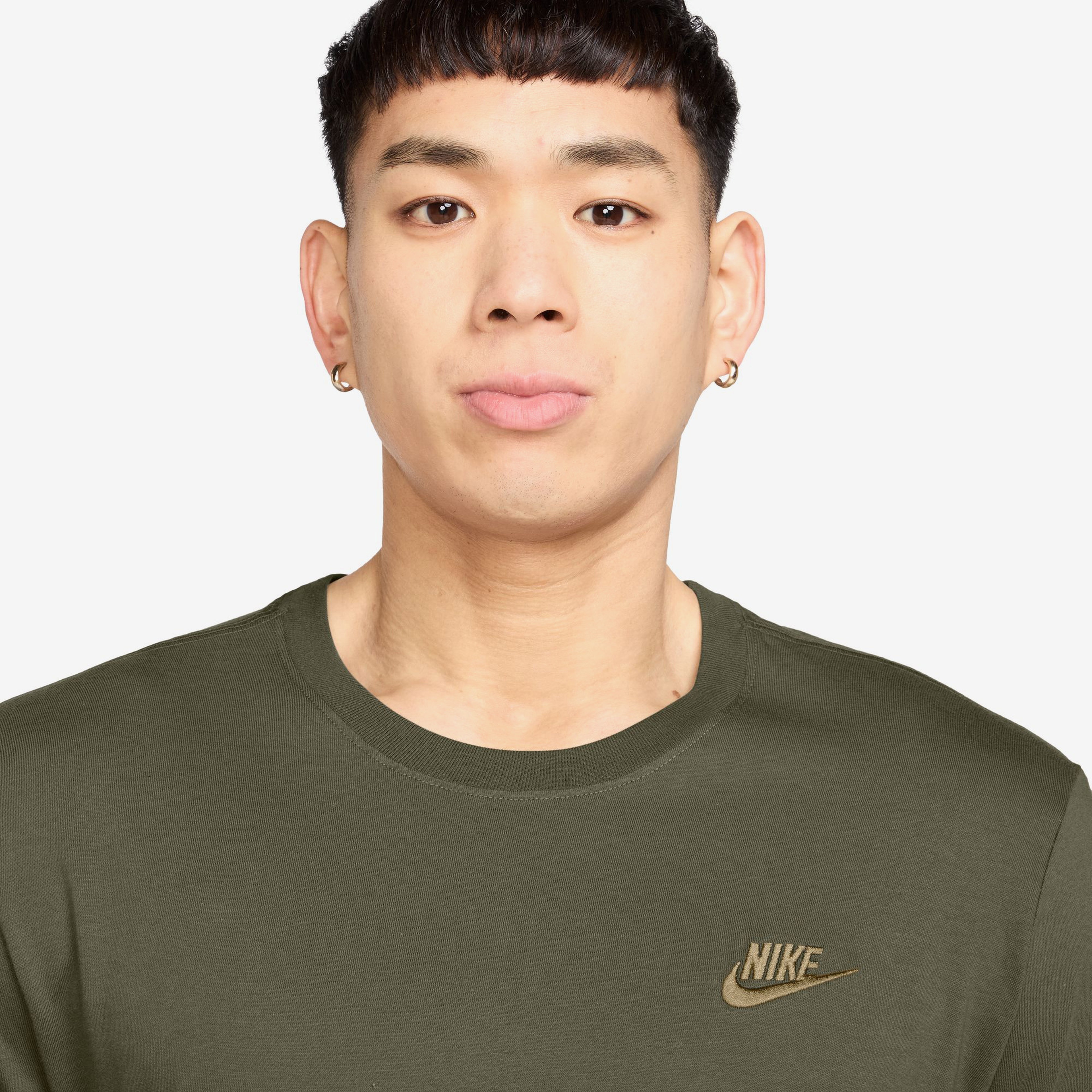 Nike Sportswear Club Erkek Yeşil T-Shirt