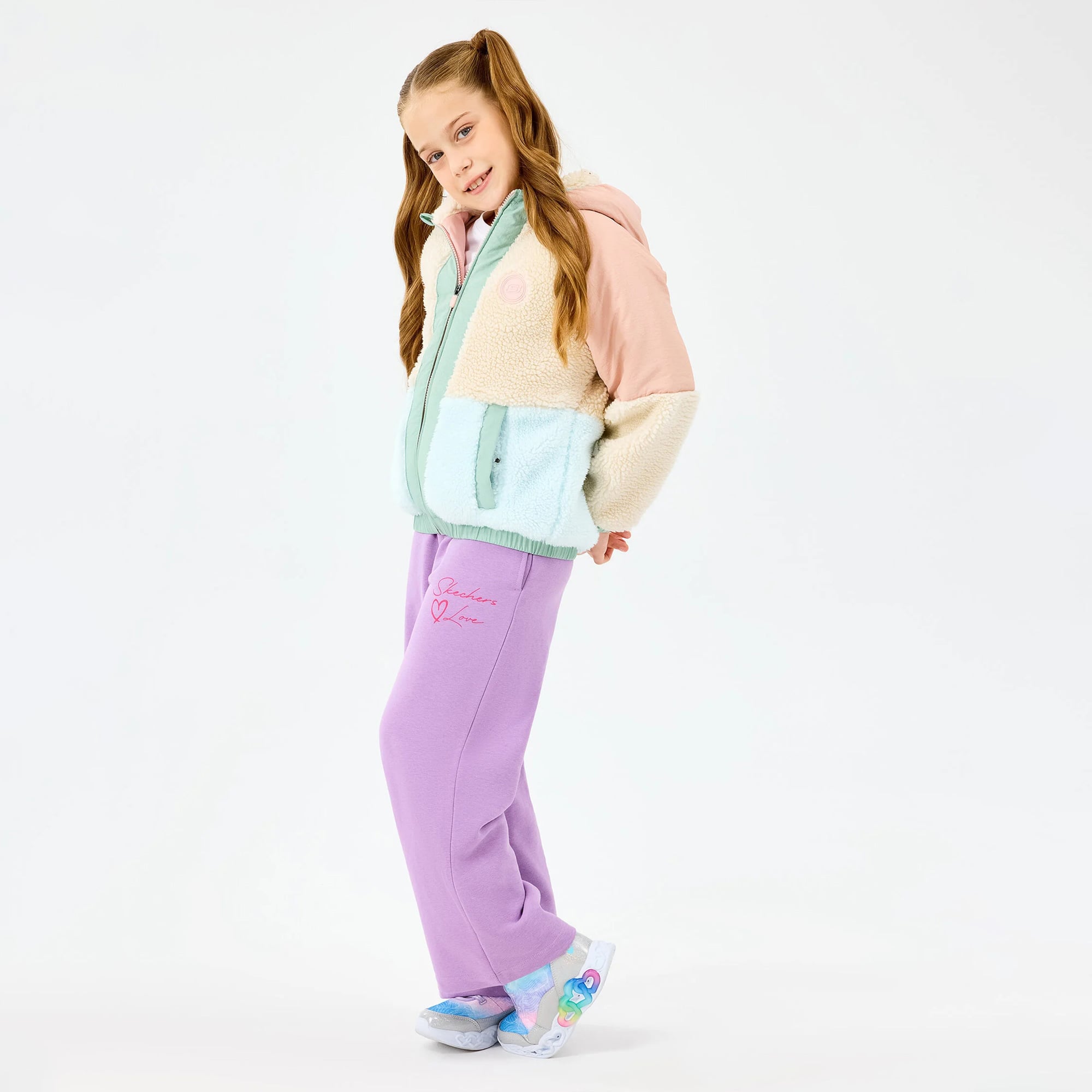 Skechers Sherpa Çocuk Pembe Mont