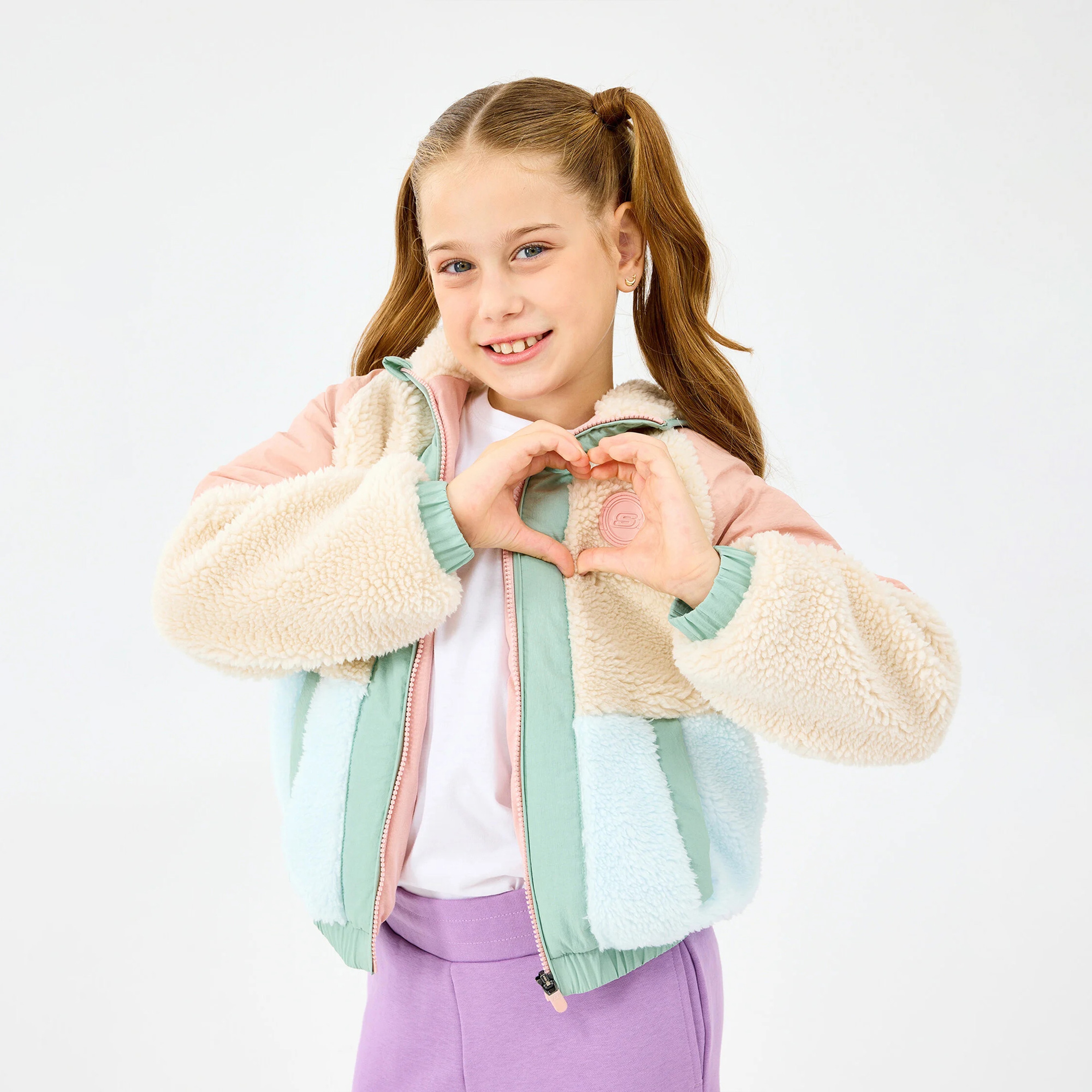 Skechers Sherpa Çocuk Pembe Mont