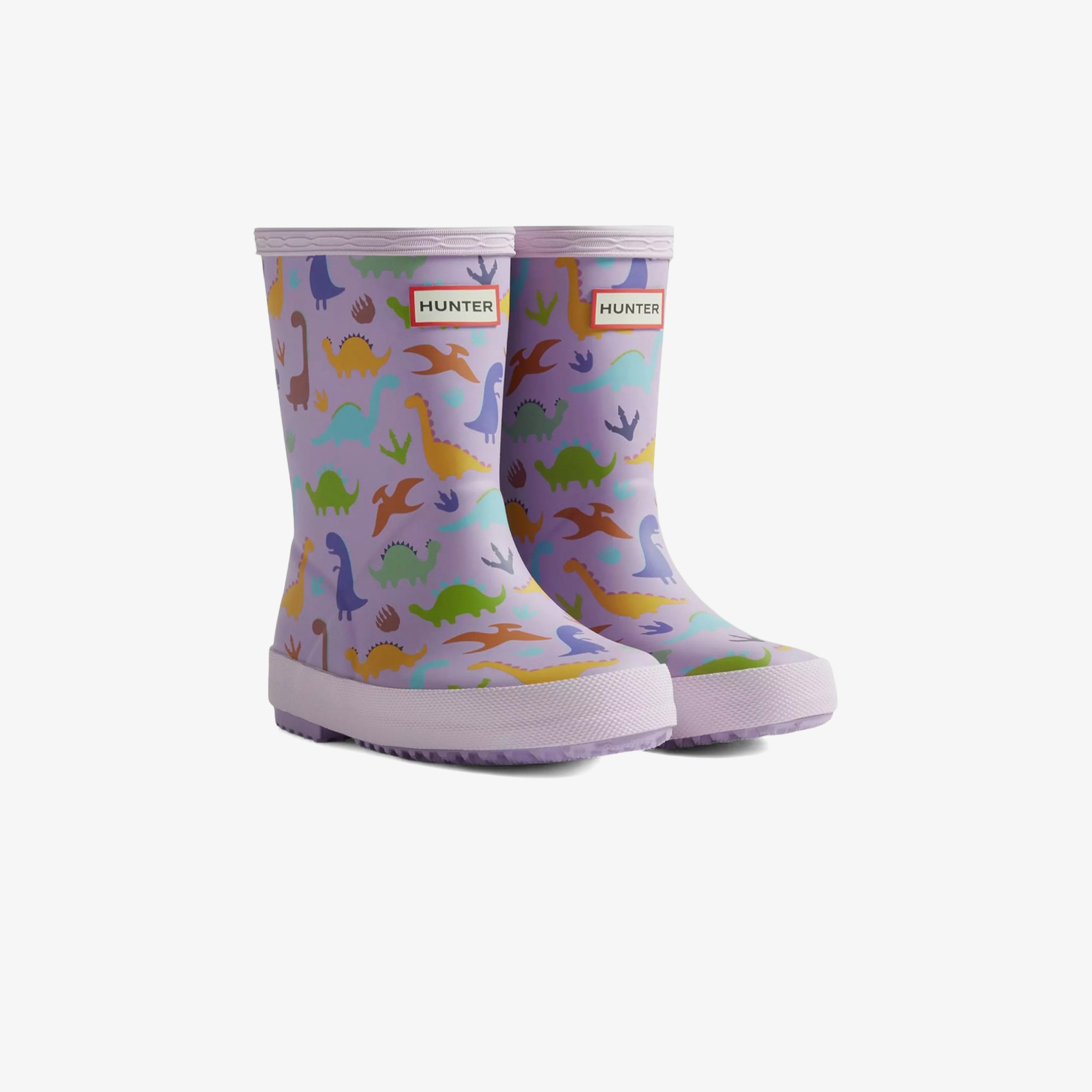 Hunter Originals Wellington Dinosaur Bebek Mor Bot