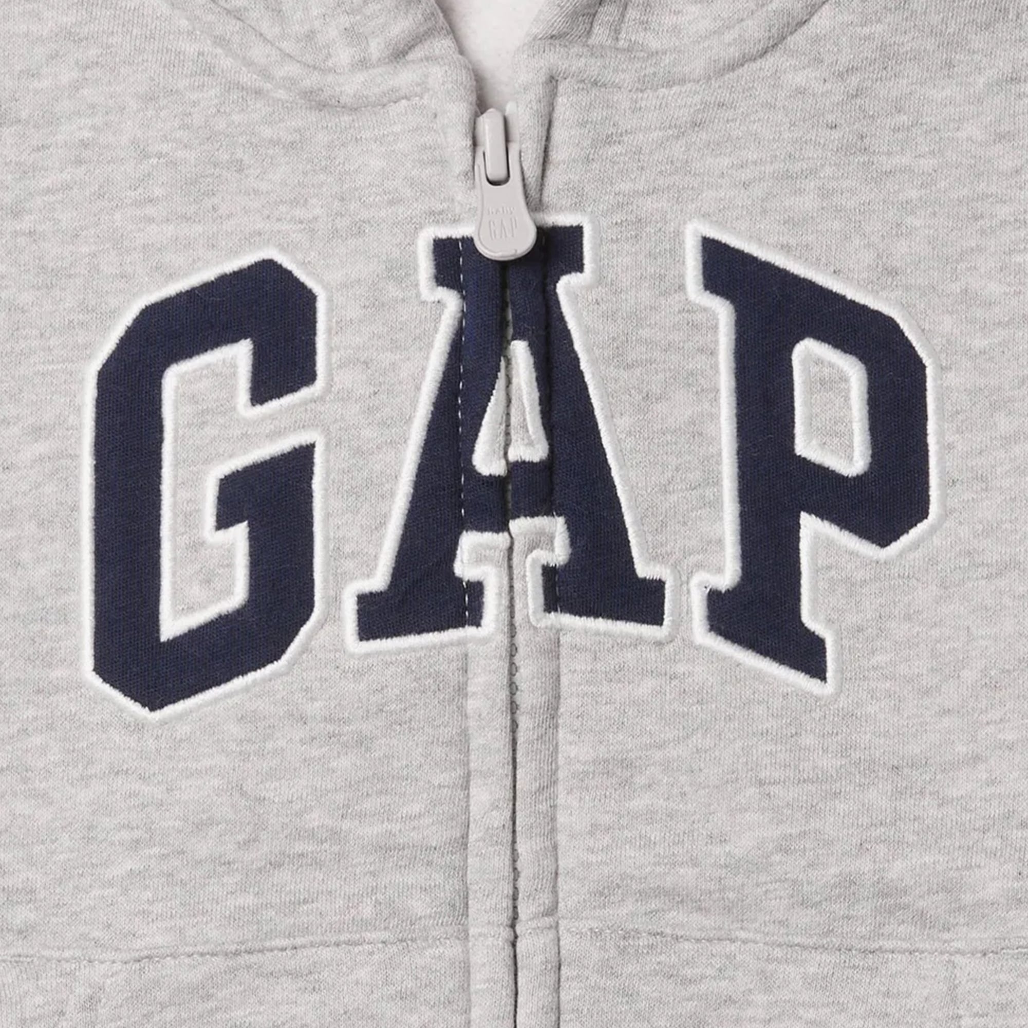 Gap Relaxed Logo Fermuarlı Çocuk Gri Sweatshirt