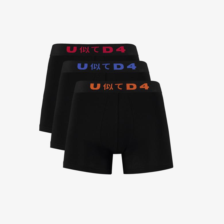 UNITED4 Classic Erkek Siyah Boxer